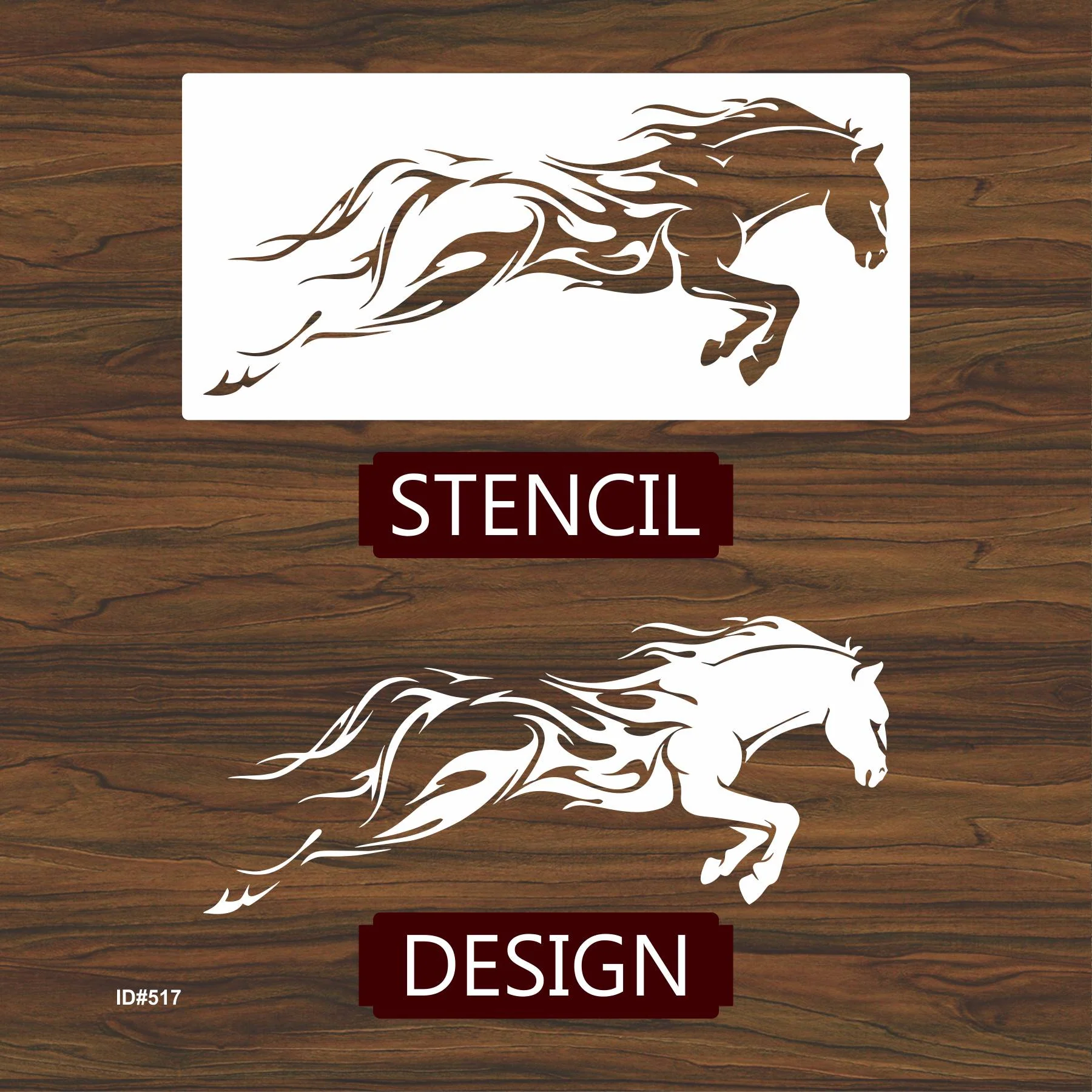 Horse Running Stencil Used for Wall Painting Scrapbooking Stamping Embossing Album Paper Card Template. ID #517 - Image 4