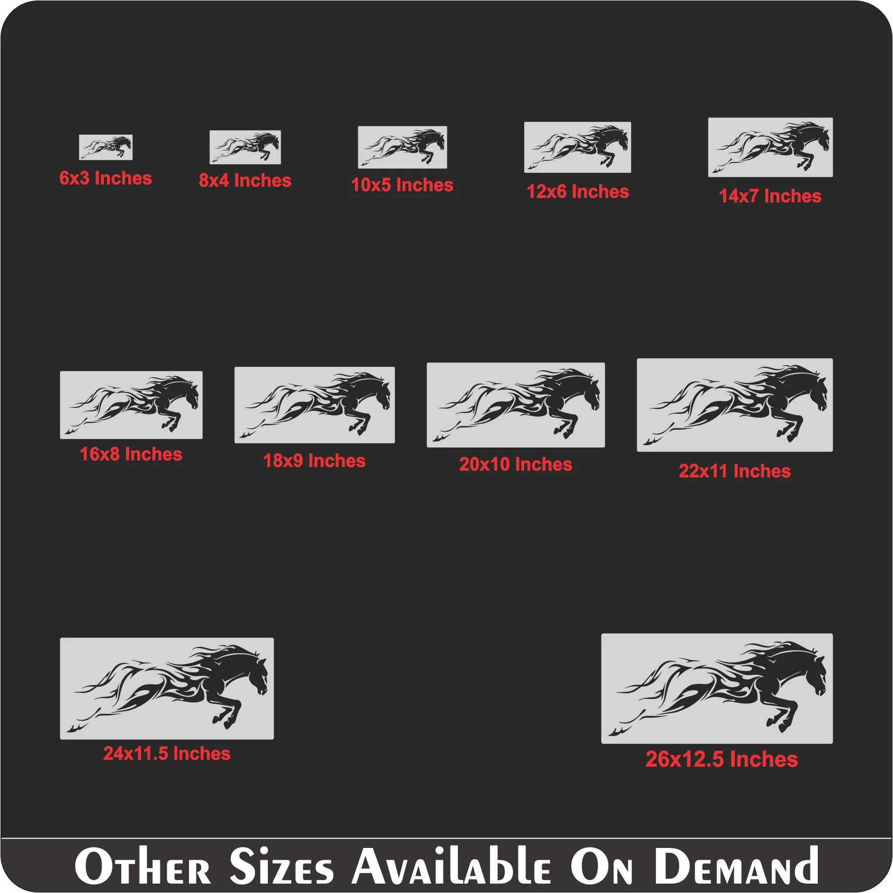 Horse Running Stencil Used for Wall Painting Scrapbooking Stamping Embossing Album Paper Card Template. ID #517 - Image 7