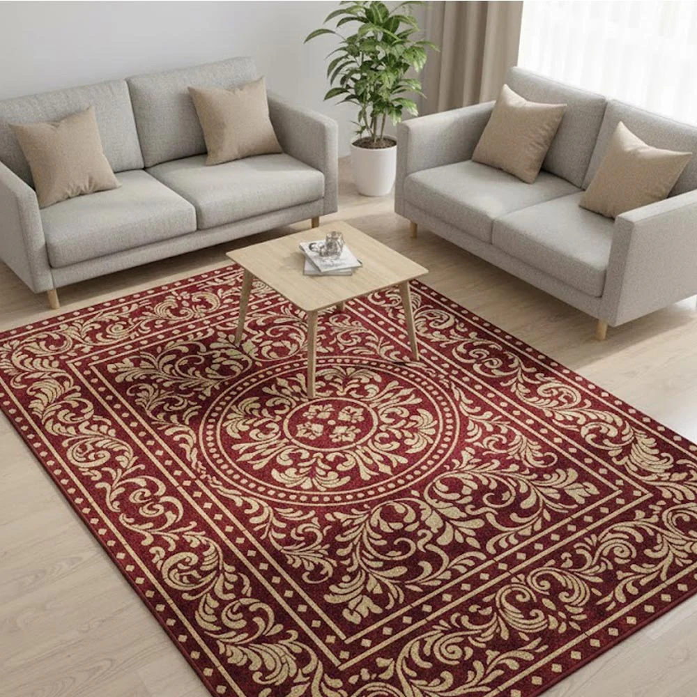 Imperial Palace Carpet Stencil for Wall, Floor & Furniture Decor – Royal Mughal Ornamental Pattern – ID# 741 - Image 8