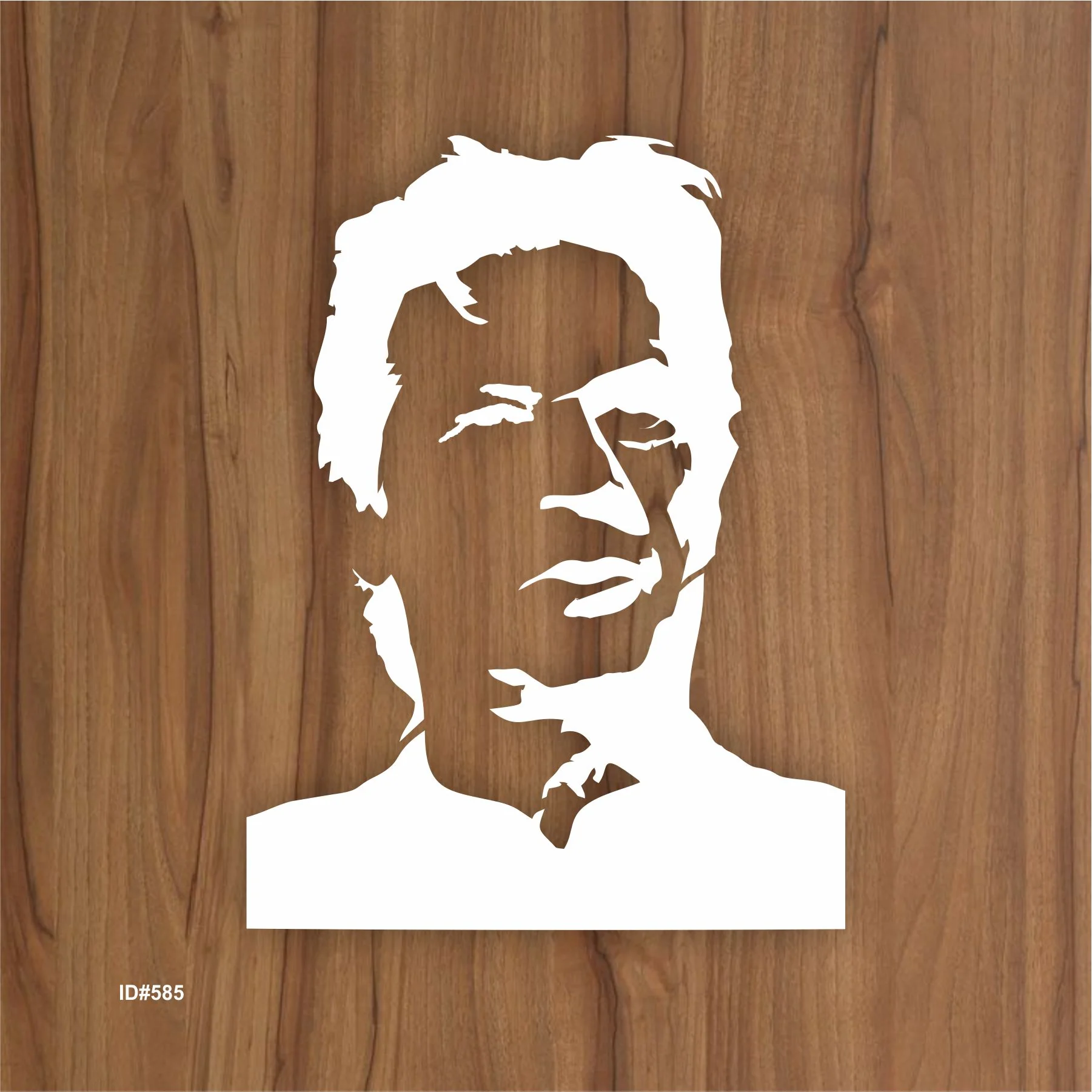 Imran khan unbreakable & reusable stencil for painting ,scrapbooking wall decoration. ID #585A - Image 2