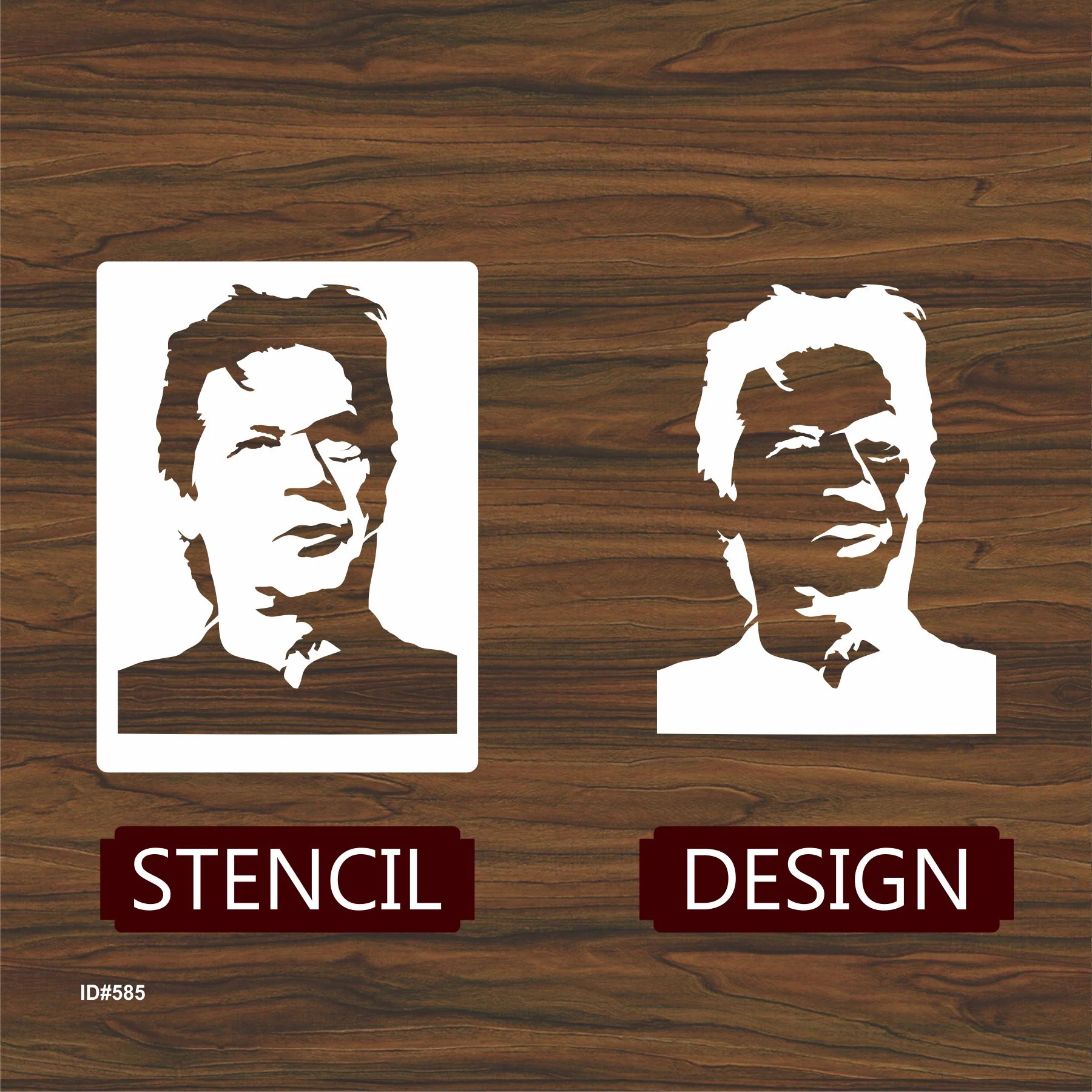 Imran khan unbreakable & reusable stencil for painting ,scrapbooking wall decoration. ID #585A - Image 3