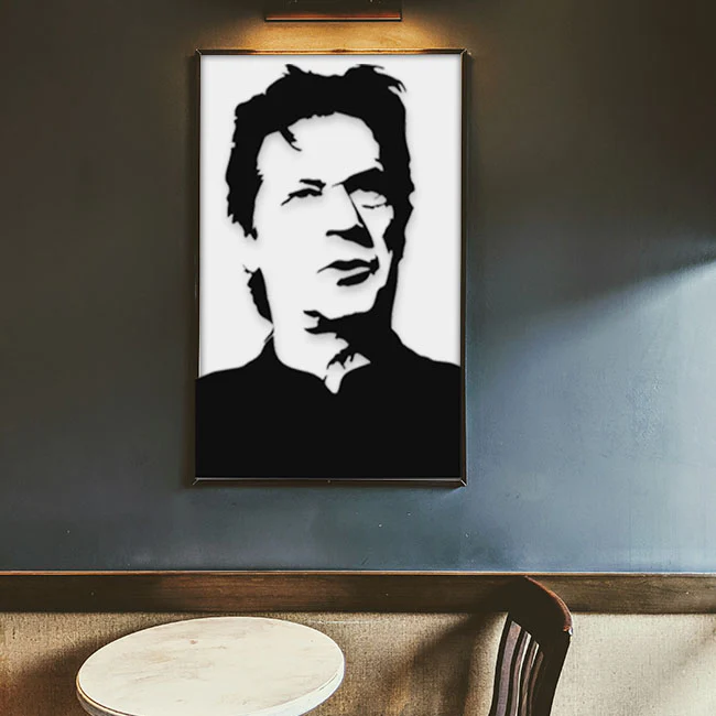 Imran khan unbreakable & reusable stencil for painting ,scrapbooking wall decoration. ID #585A - Image 4