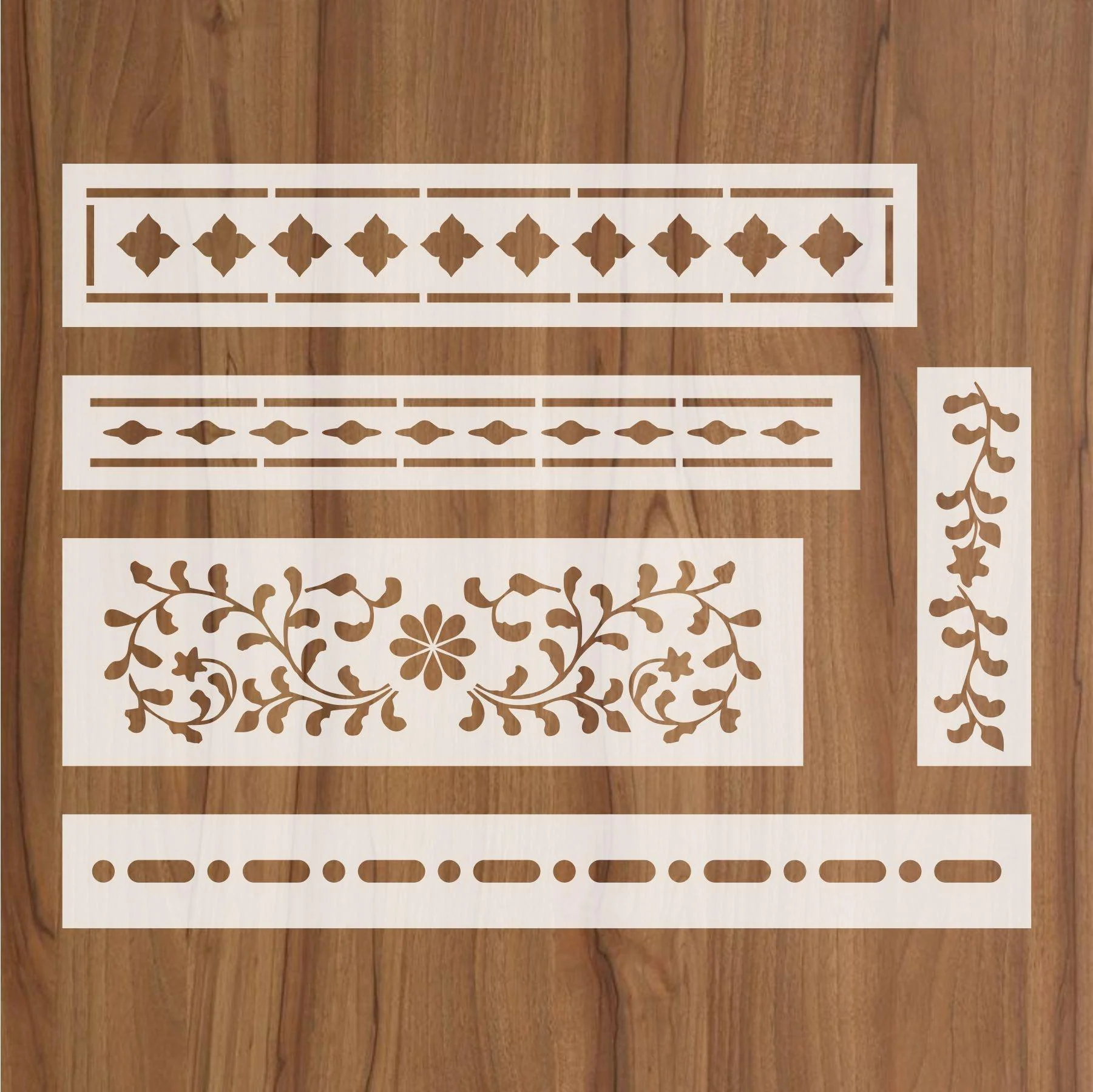 Indian Inlay(furniture and fabric) Reusable Stencil For Canvas And Wall Painting.ID# 310 - Image 9