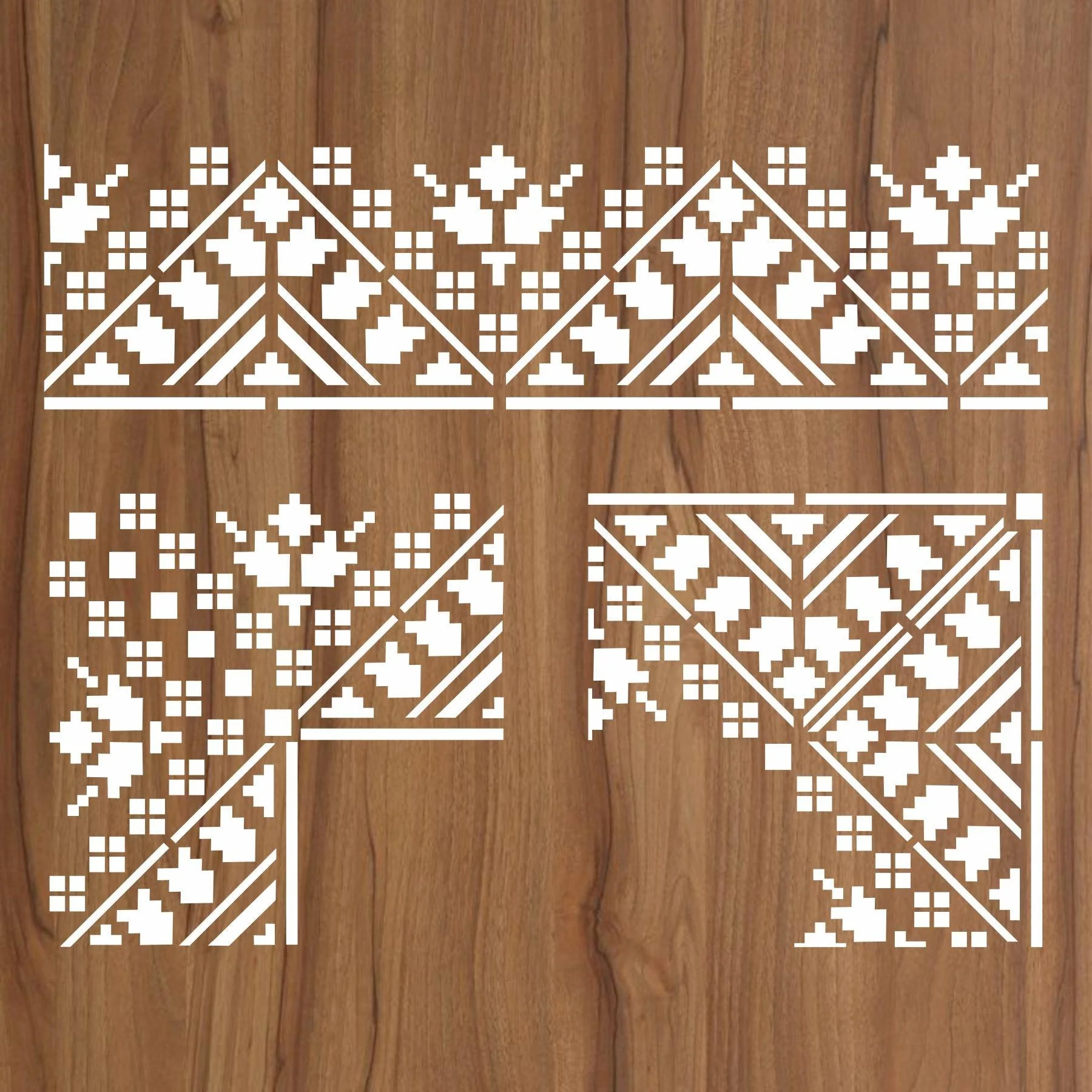 Indian Inlay(furniture and fabric) Reusable Stencil For Canvas And Wall Painting.ID#462 - Image 3