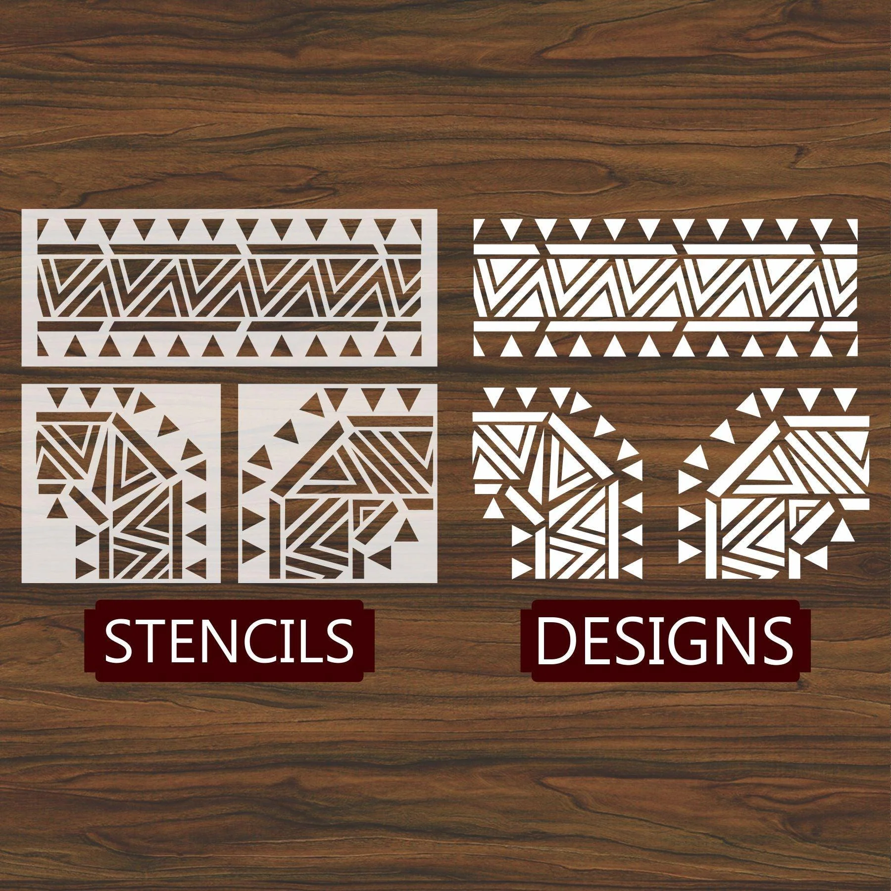 Indian Inlay(furniture and fabric) Reusable Stencil For Canvas And Wall Painting.ID #461 - Image 4