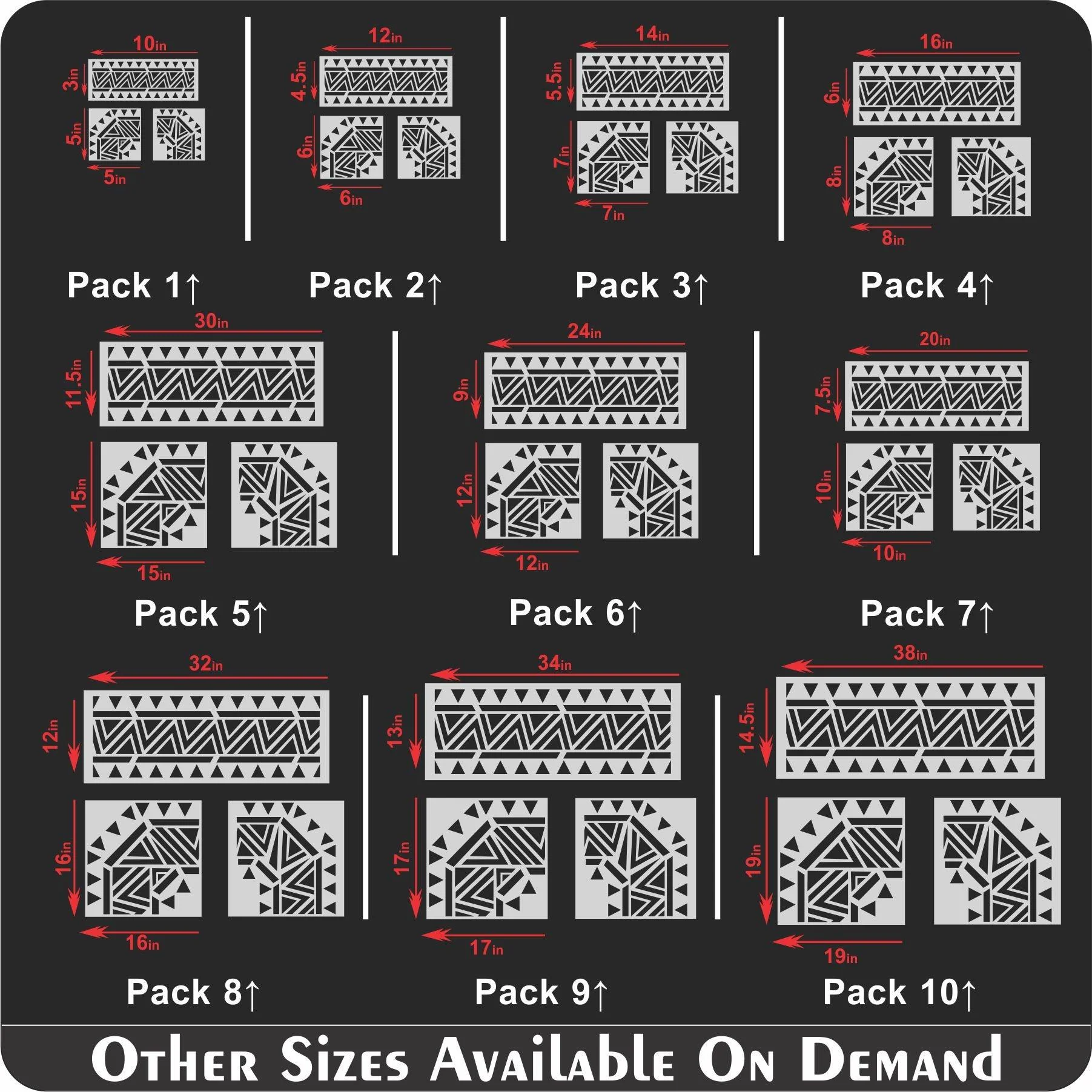 Indian Inlay(furniture and fabric) Reusable Stencil For Canvas And Wall Painting.ID #461 - Image 9