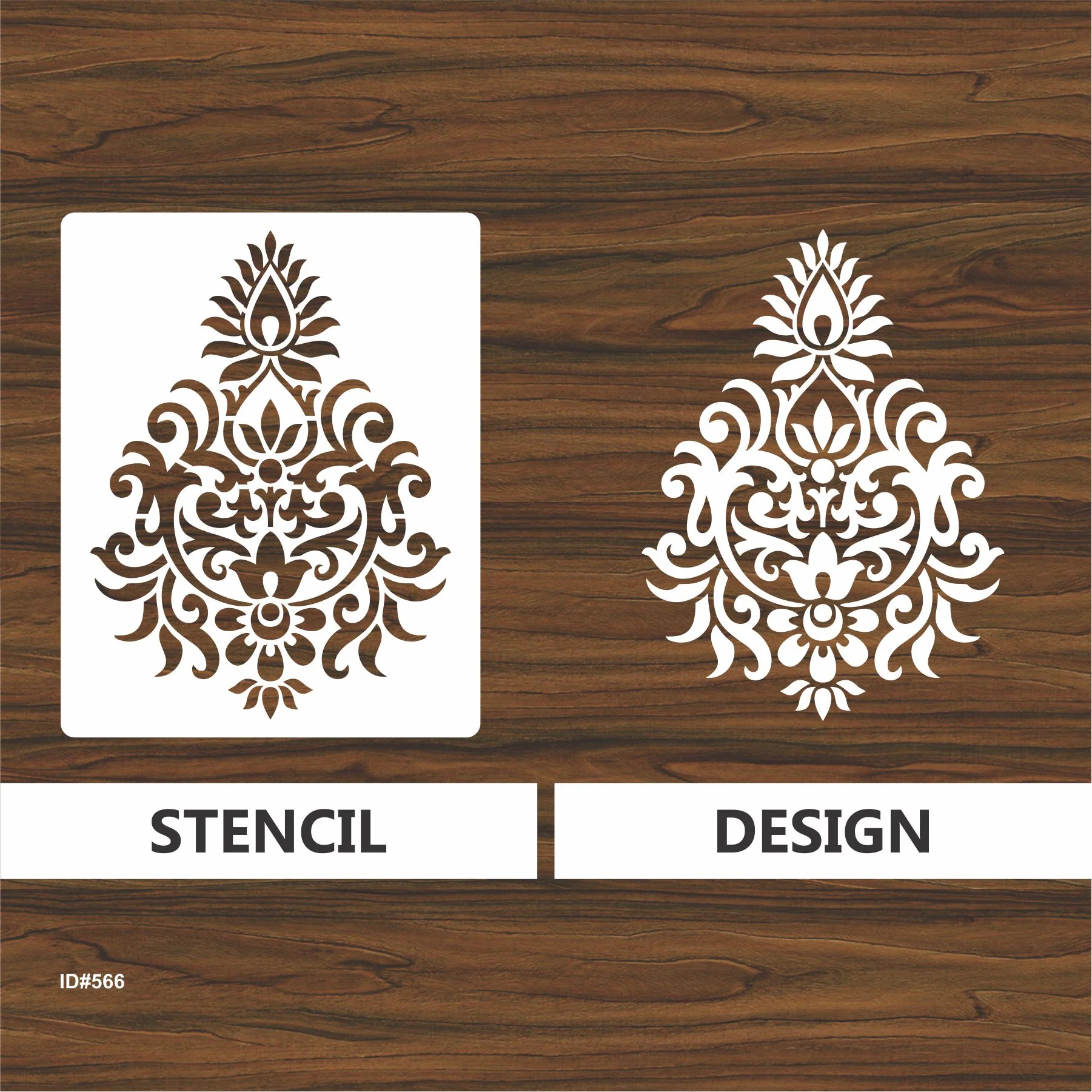Indian Motif Stencil Wall Painting Scrapbooking Coloring Embossing Album Decorative Card Template. ID #566 - Image 3