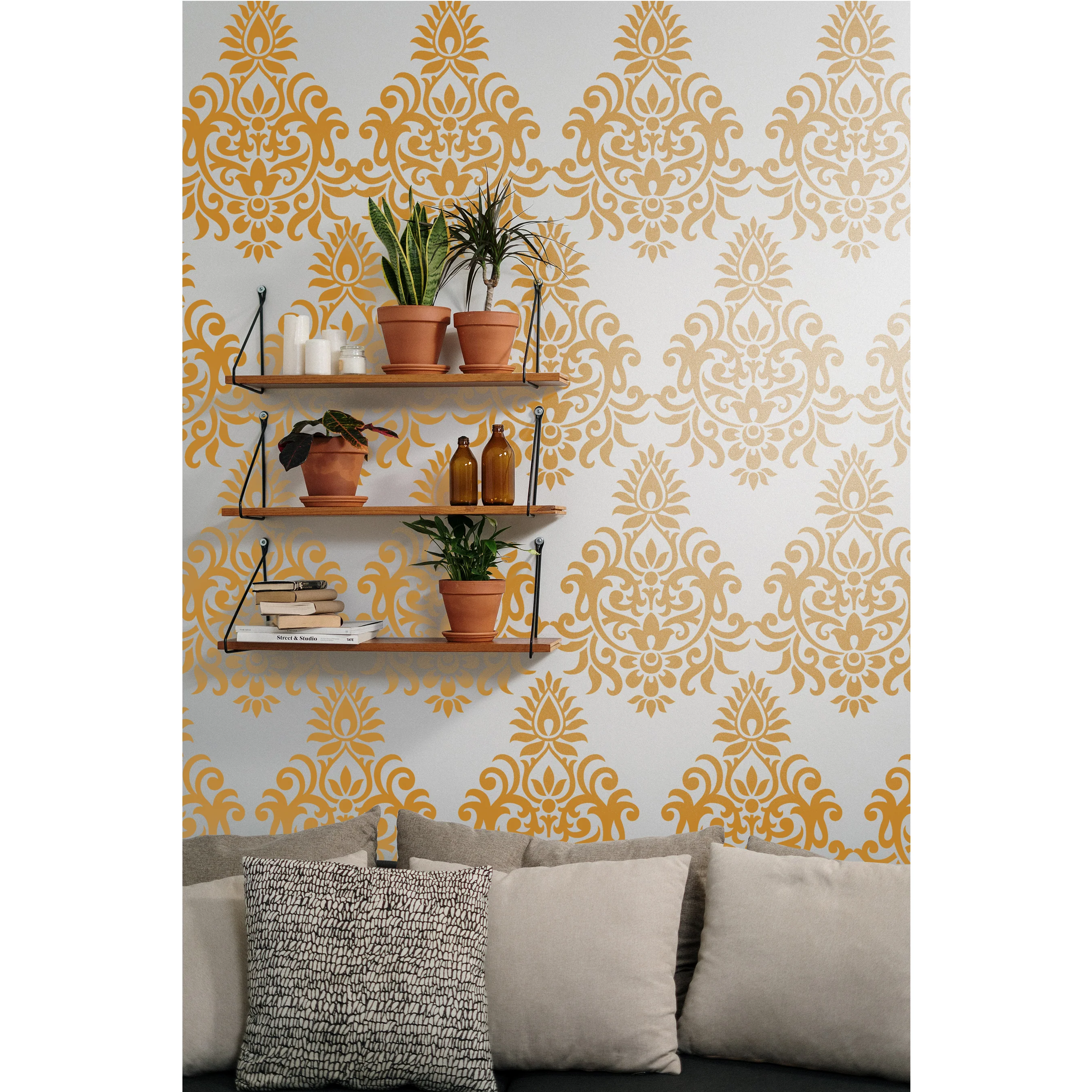Indian Motif Stencil Wall Painting Scrapbooking Coloring Embossing Album Decorative Card Template. ID #566 - Image 6