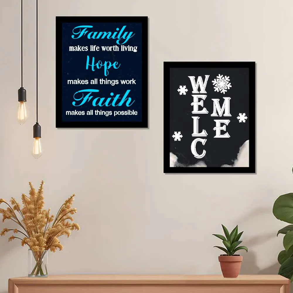 Inspirational Family Hope Faith Welcome Word Bundle Stencil for Wall, Wood & Home Decor – Reusable Quote Design – ID# 783 - Image 6