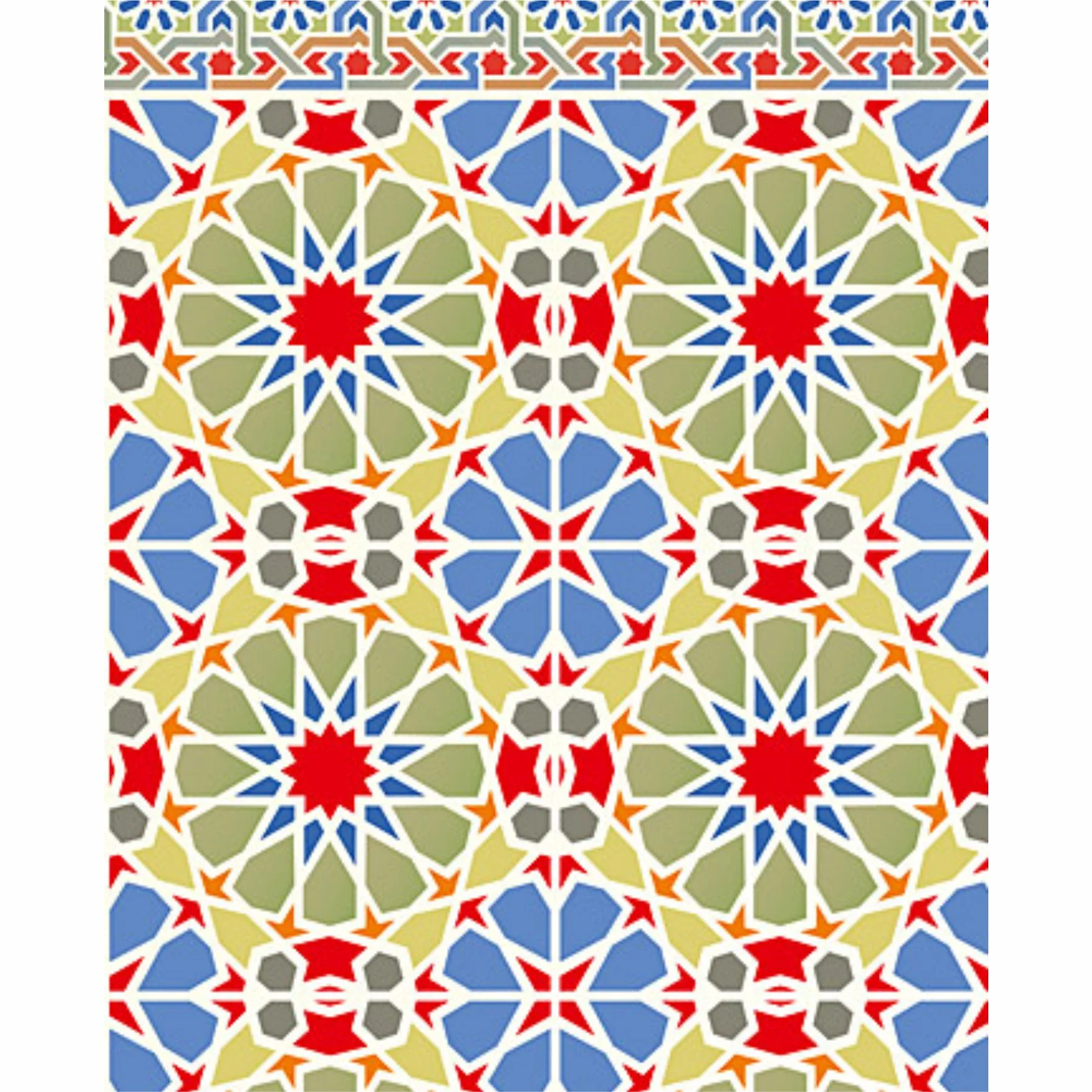 Islamic Art Geometric Design Stencil Reusable Stencil For Canvas And Wall Painting.ID# 343 - Image 5