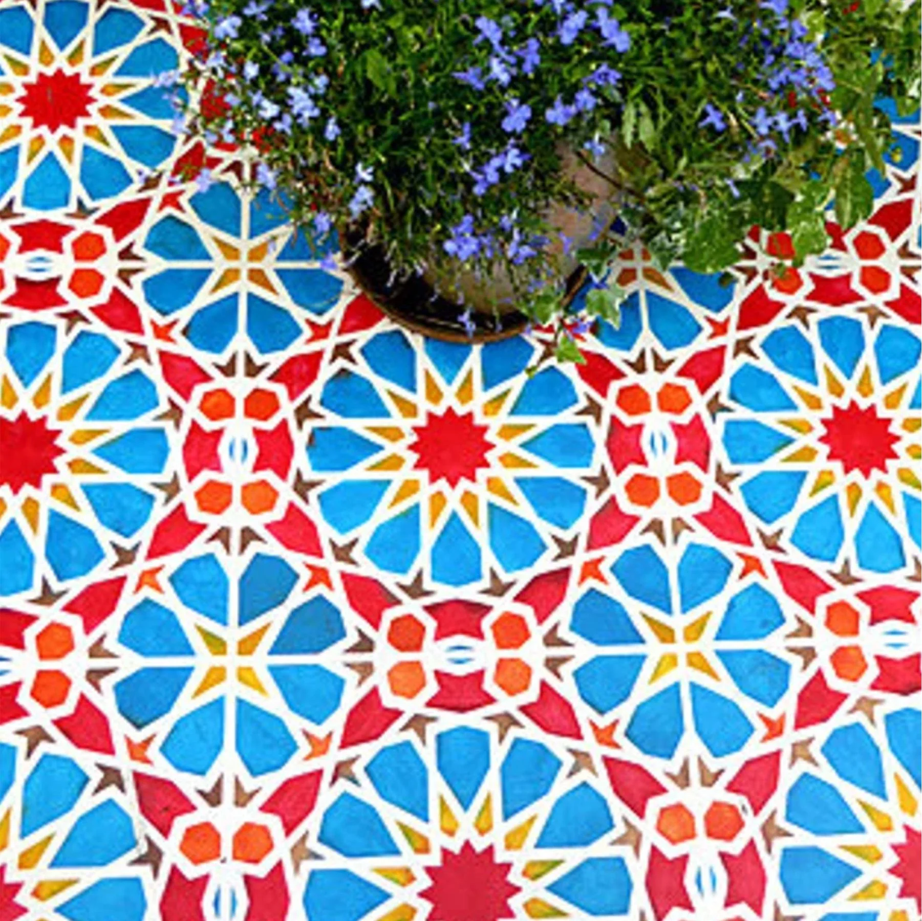 Islamic Art Geometric Design Stencil Reusable Stencil For Canvas And Wall Painting. ID# 345 - Image 3