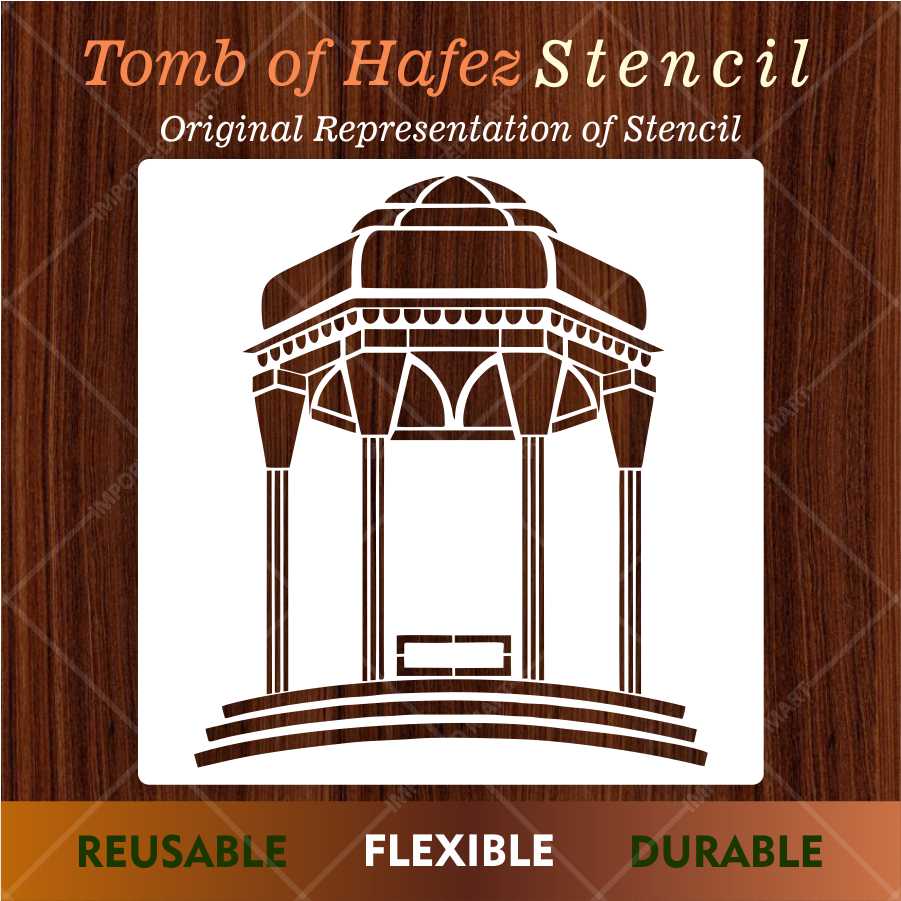 Islamic Geometric Arch Stencil – Decorative Mihrab Pattern Design ID#653