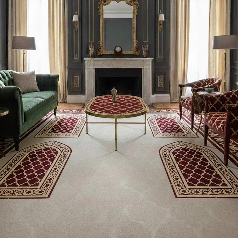 Royal Carpet Stencil – Geometric & Floral Wall, Furniture & Floor Art – ID# 709 - Image 7