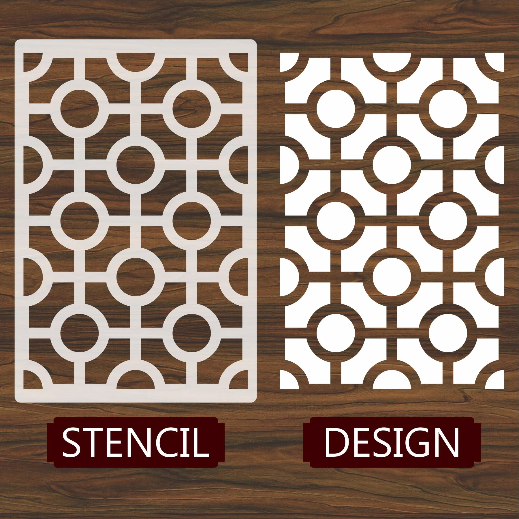 Jali Pattern Reusable Stencil For Canvas And Wall Painting.ID#212B - Image 3