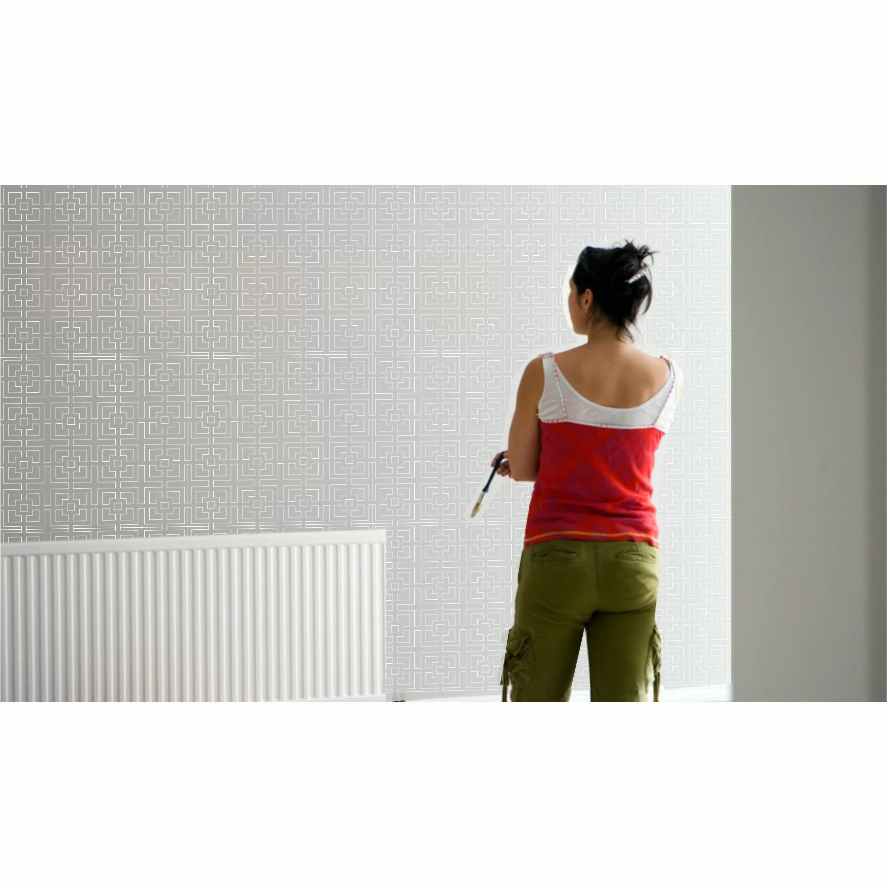 Korean symbol Jali Pattern Reusable Stencil For Canvas And Wall Painting.ID#212C - Image 5