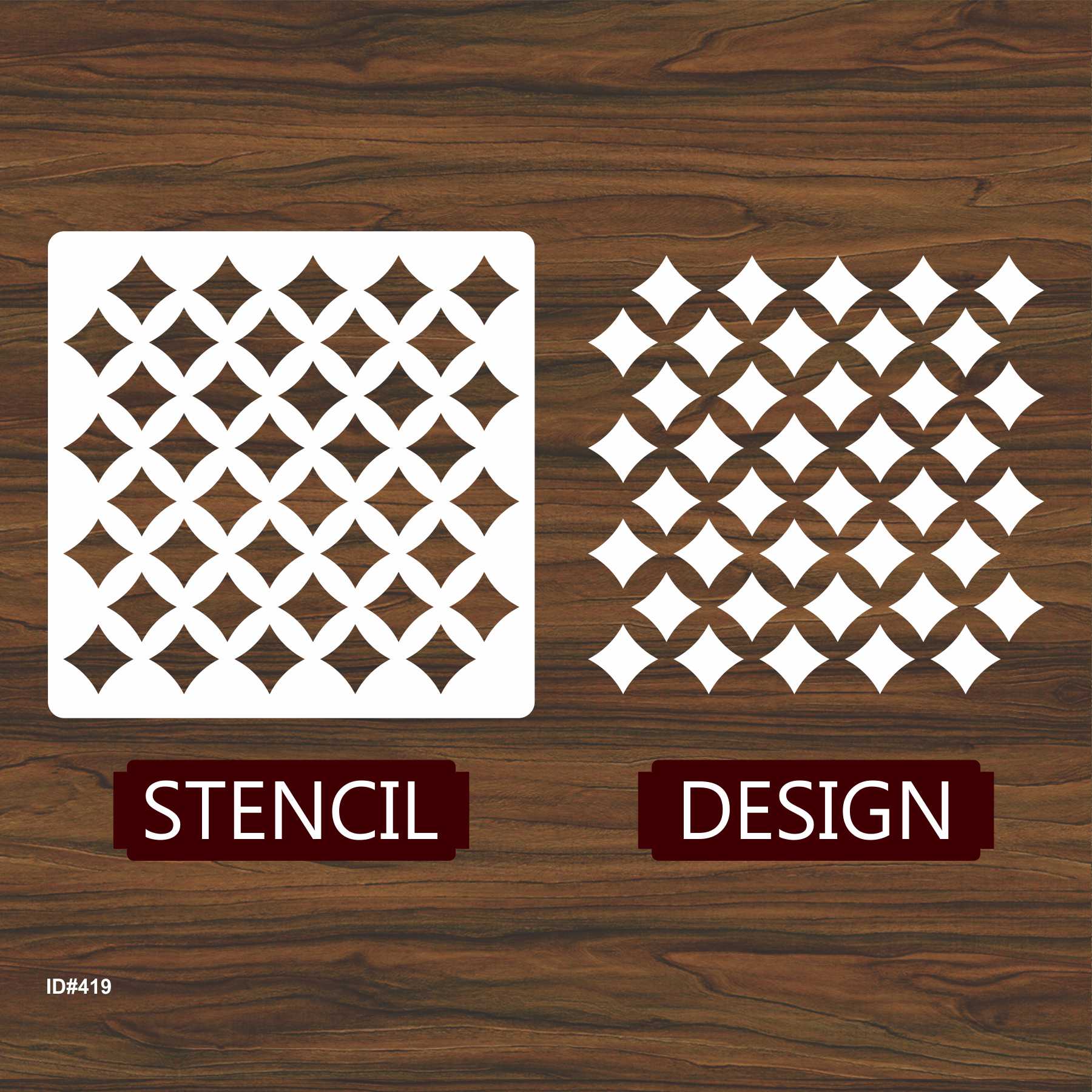 Japanes Traditional Pattern Stencil Reusable Stencil For Canvas And Wall Painting.ID #419 - Image 4