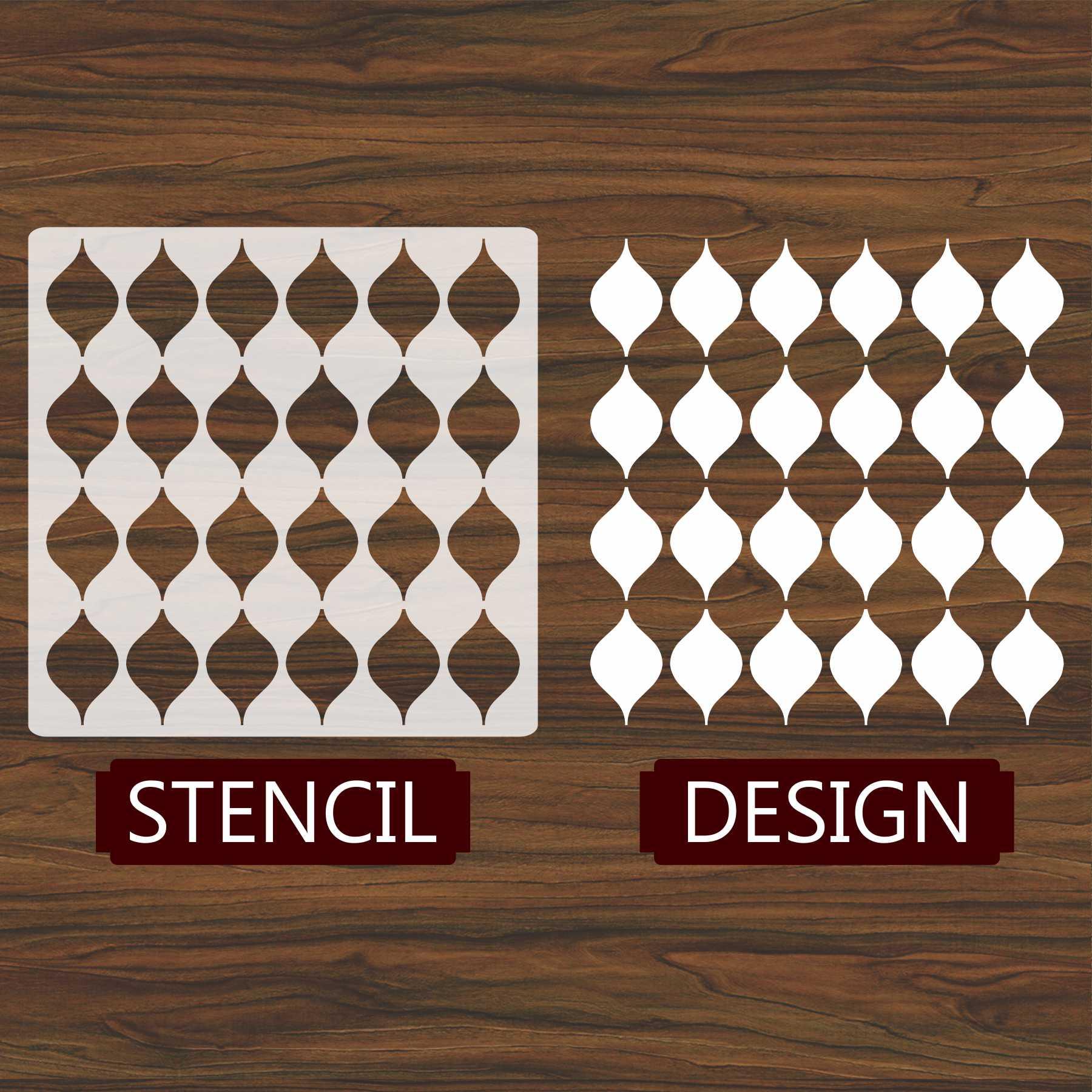 Japanese Pattern Reusable Stencil for Canvas and wall painting.ID#156 - Image 5