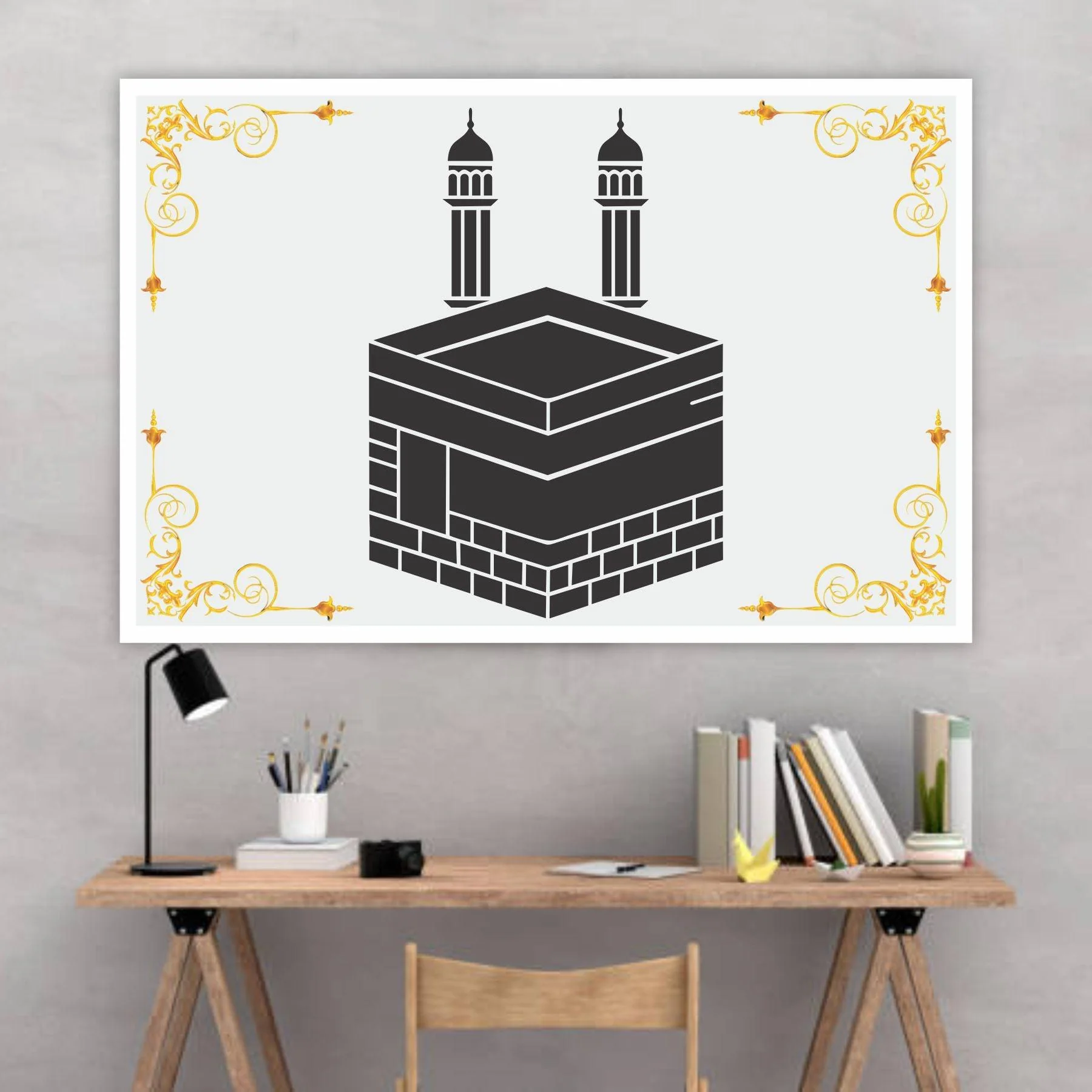 KAABA Stencils Islamic Reusable Stencil for Canvas and wall Painting.ID#4121 - Image 3