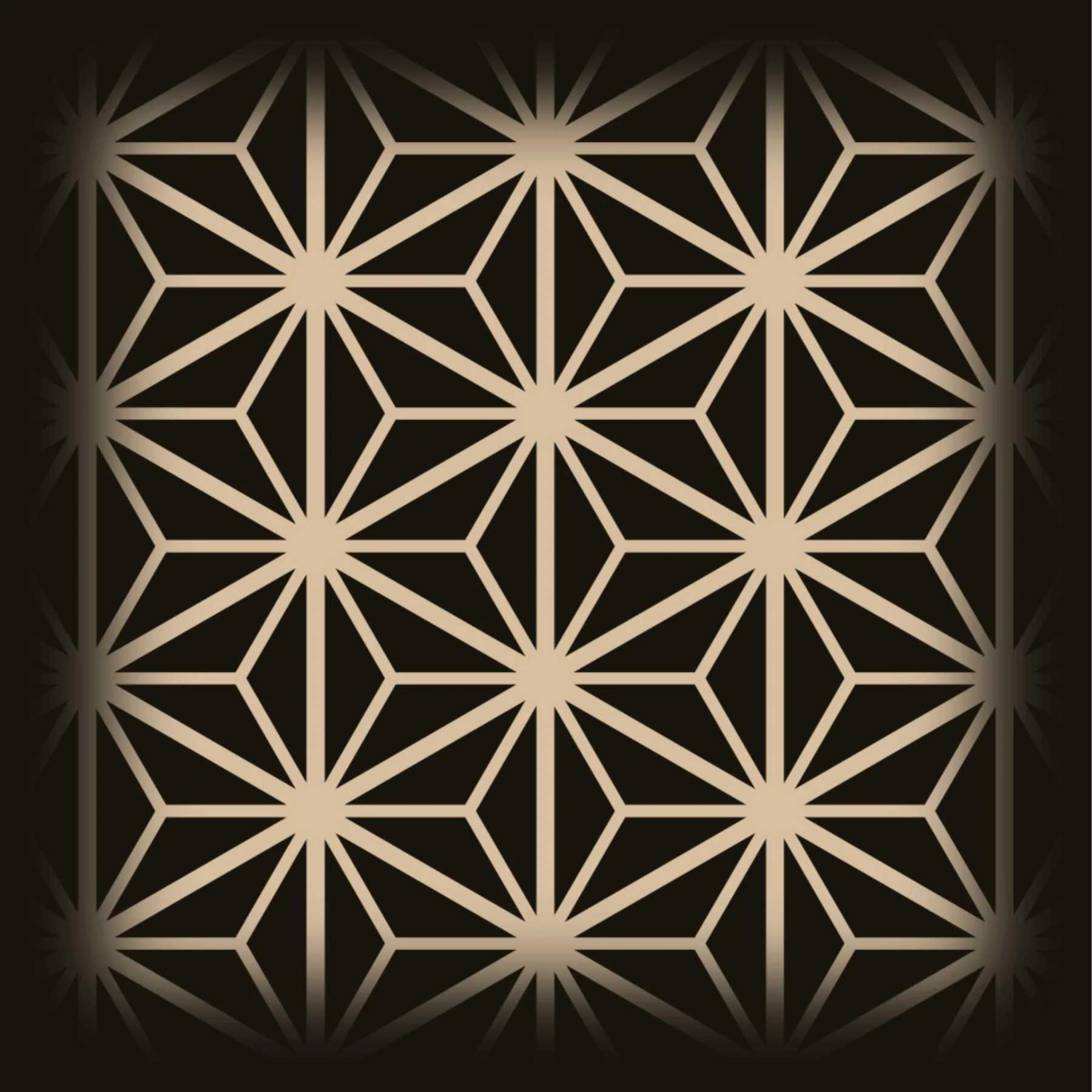 Kumiko Pattern Moroccan Fabric Reusable Stencil For Canvas And Wall Painting.ID#208F - Image 5