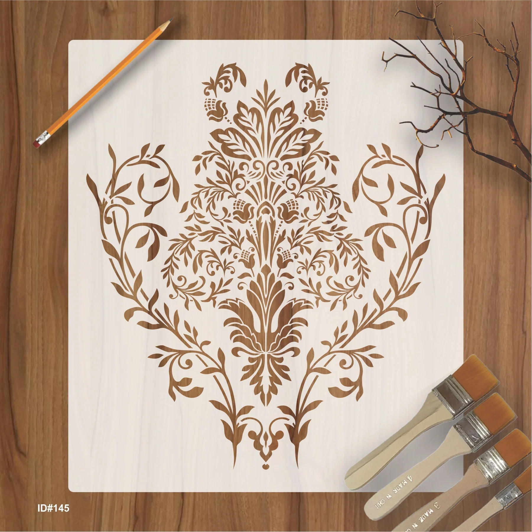 Laxury Damask Stencils For Walls Painting Scrapbooking Stamping Stamp Album Decorative stencil. ID #145 - Image 2