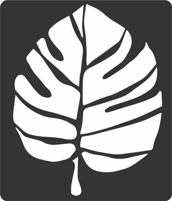 leaf Reusable Stencil For Canvas And Wall Painting.ID#175 - Image 6