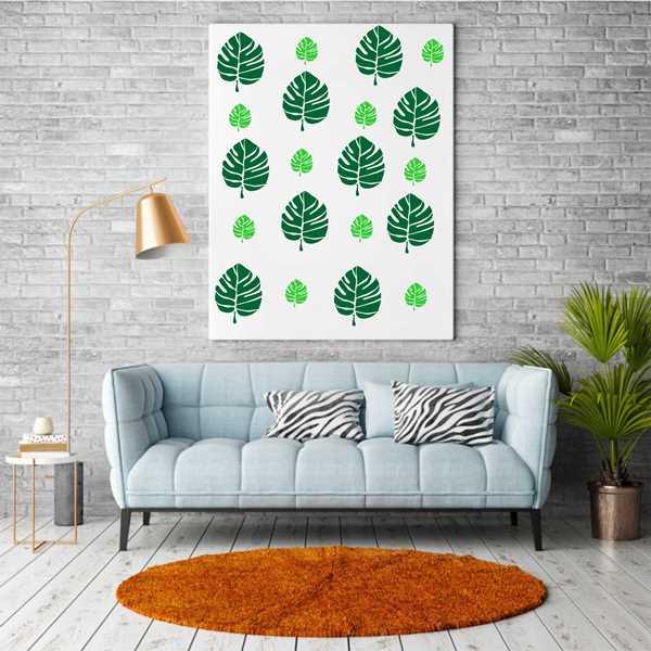 leaf Reusable Stencil For Canvas And Wall Painting.ID#175 - Image 7