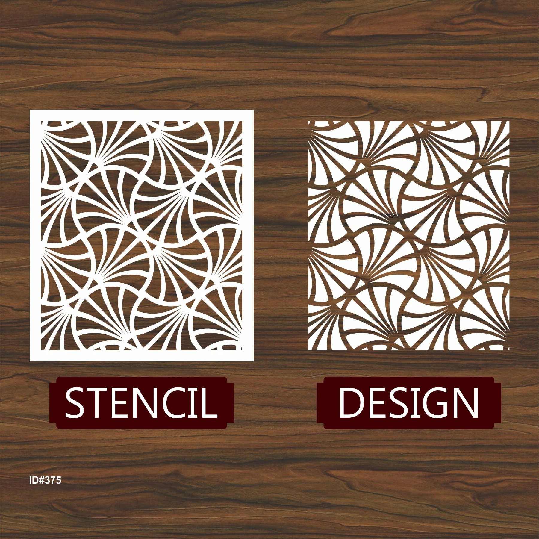 Leaves Pattren Stencil Reusable Stencil For Canvas And Wall Painting.ID #375 - Image 4