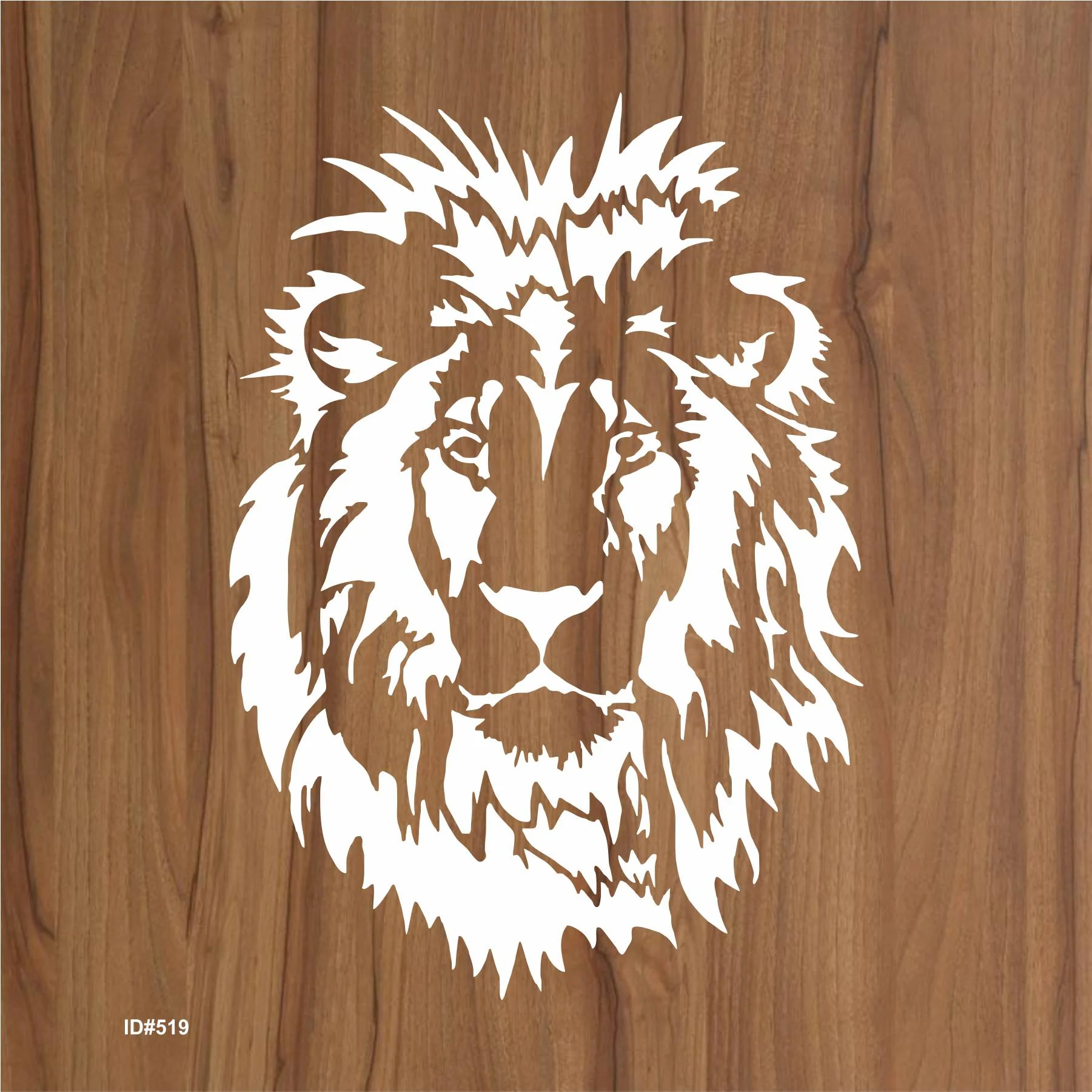 Lion Face Stencil Used for Canvas and Wall Painting Scrapbooking Stamping Embossing Album Paper Card Templatel. ID #519 - Image 2