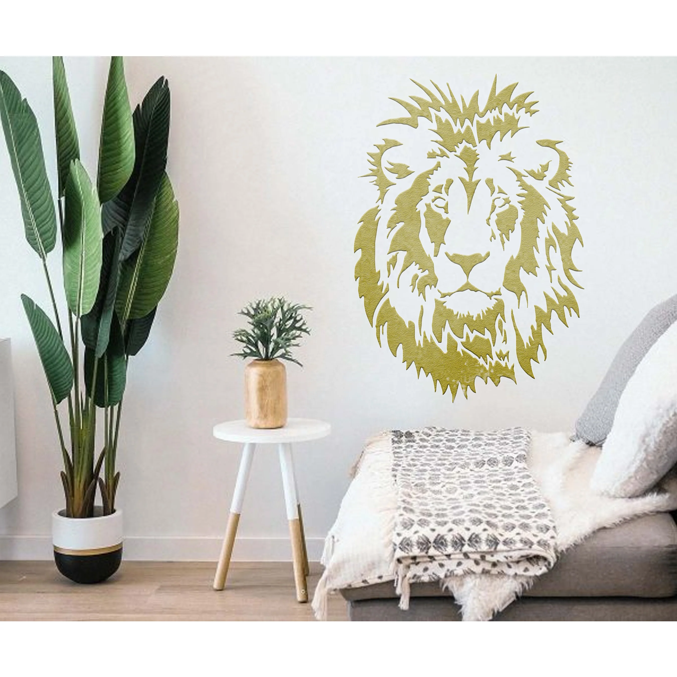 Lion Face Stencil Used for Canvas and Wall Painting Scrapbooking Stamping Embossing Album Paper Card Templatel. ID #519 - Image 4