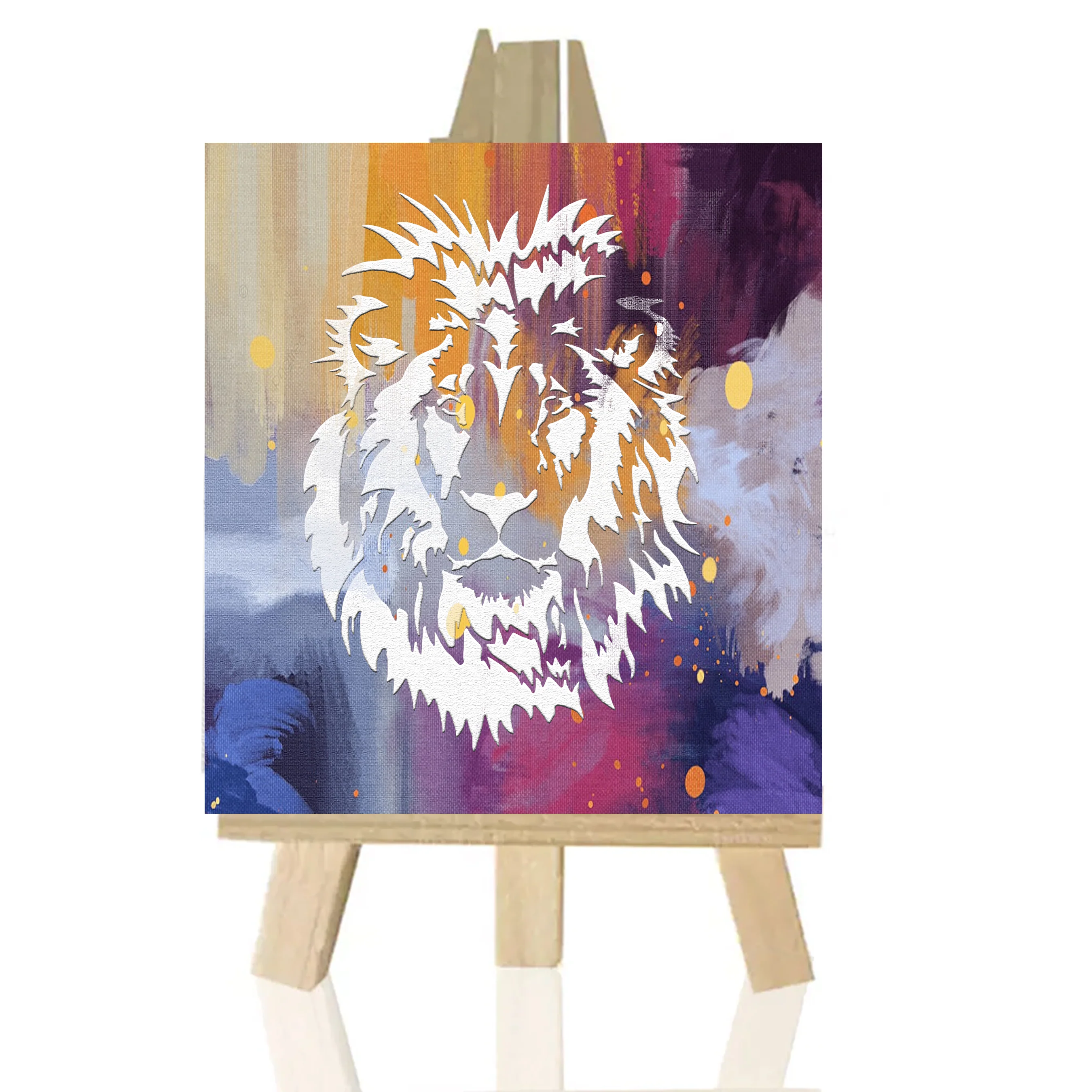 Lion Face Stencil Used for Canvas and Wall Painting Scrapbooking Stamping Embossing Album Paper Card Templatel. ID #519 - Image 5