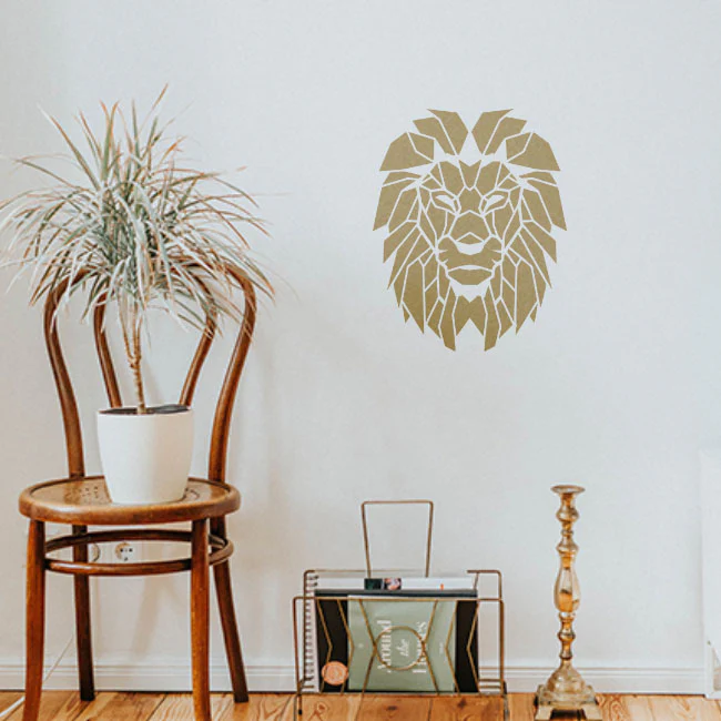 Lion Reusable Stencil for Canvas and wall painting.ID#108 - Image 3