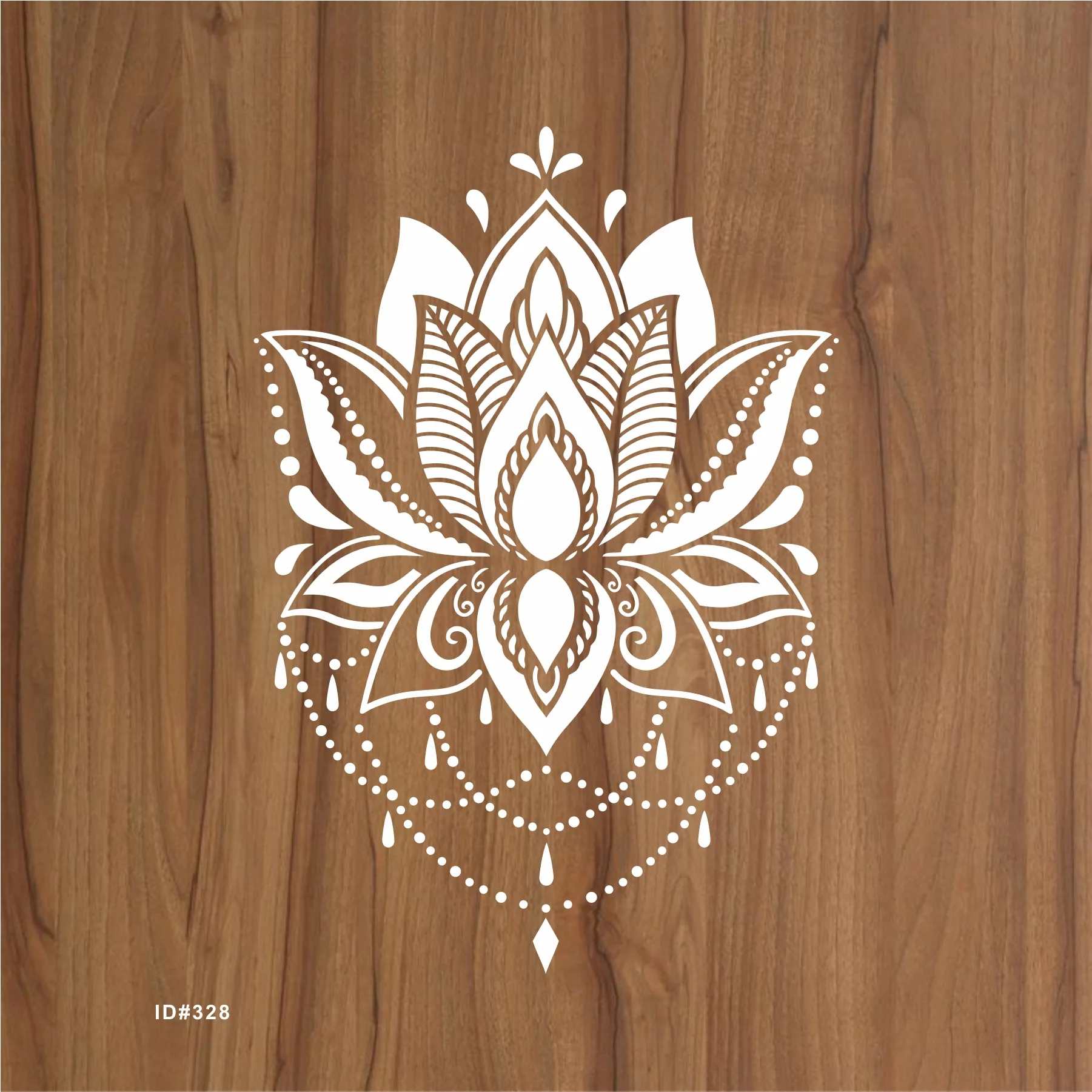 Lotus Flower Stencil Wall Painting Scrapbook Coloring Embossing Album Decorative Paper Card Template.ID#328 - Image 2