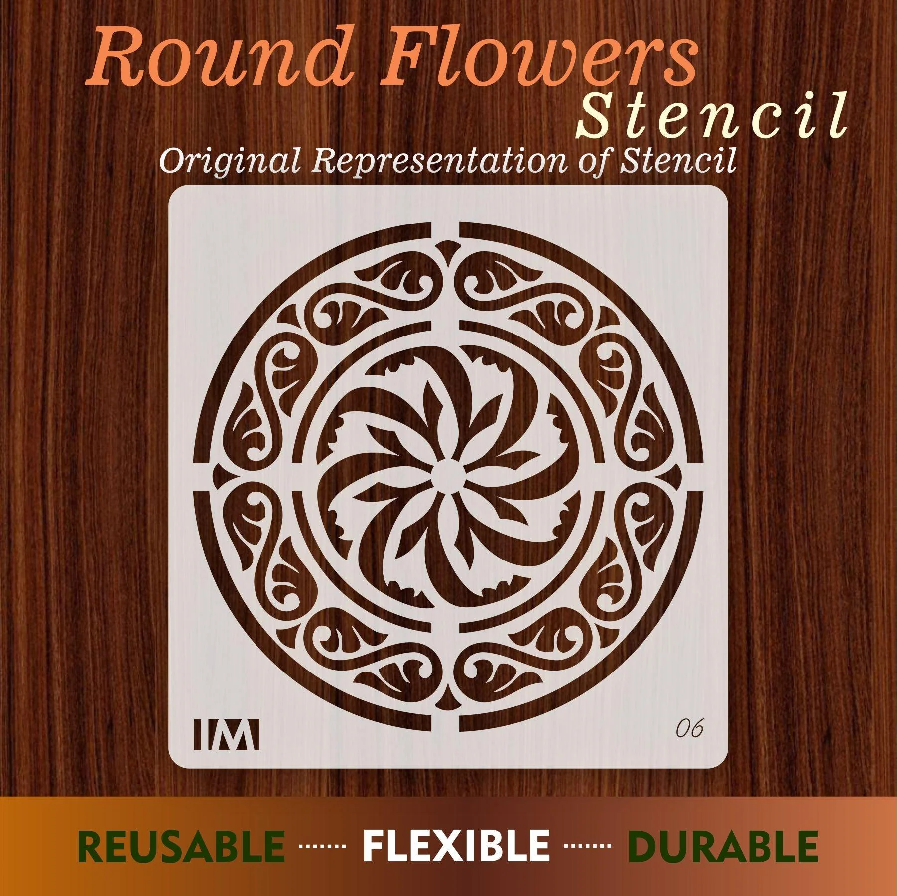 Magic Circle Stencils , Wall Stencils For wall Painting Art DIY Home Decor, Album Crafts and Canvas.ID#06 - Image 3
