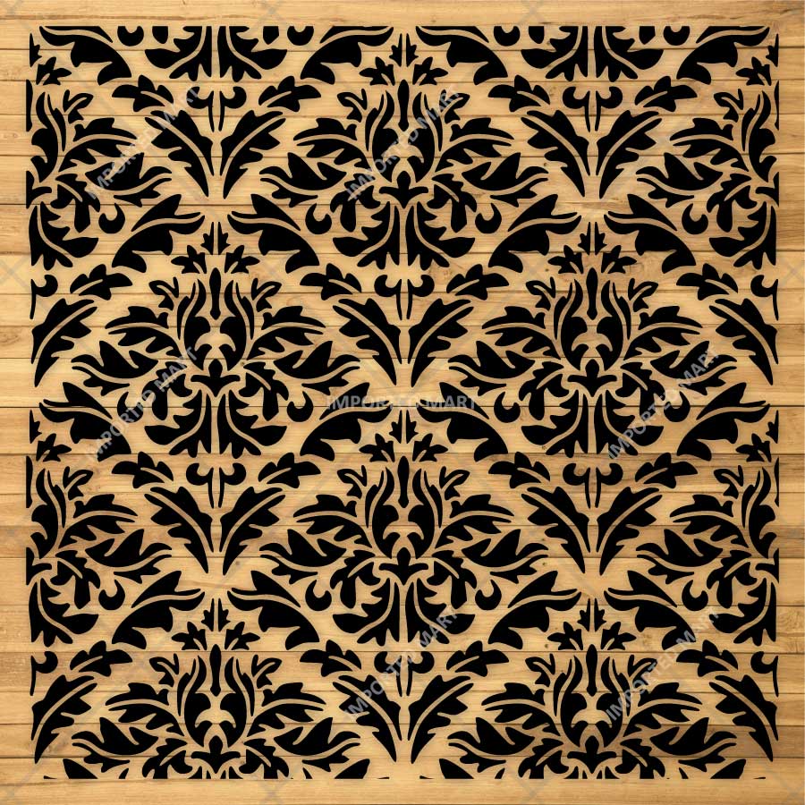 Majestic Heritage Damask Pattern Stencil for Wall, Furniture & Floor Art – Vintage Royal Design – ID# 762 - Image 3