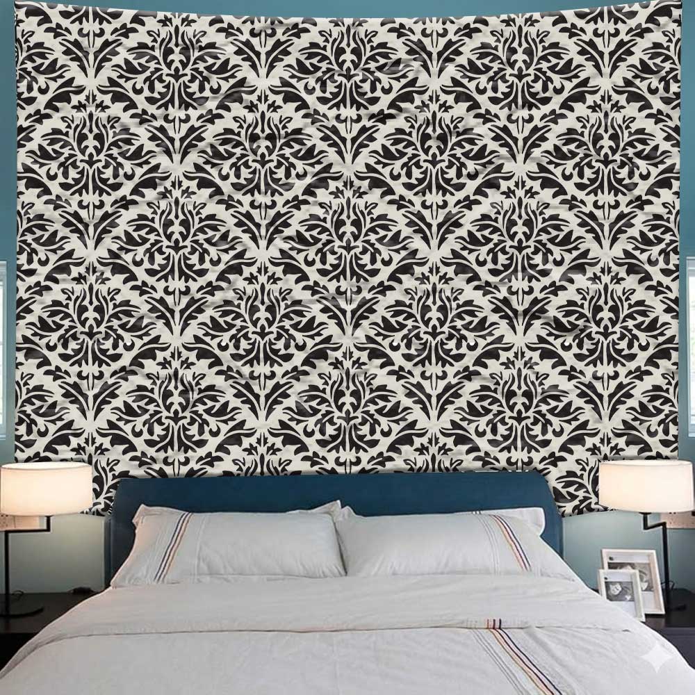Majestic Heritage Damask Pattern Stencil for Wall, Furniture & Floor Art – Vintage Royal Design – ID# 762 - Image 7