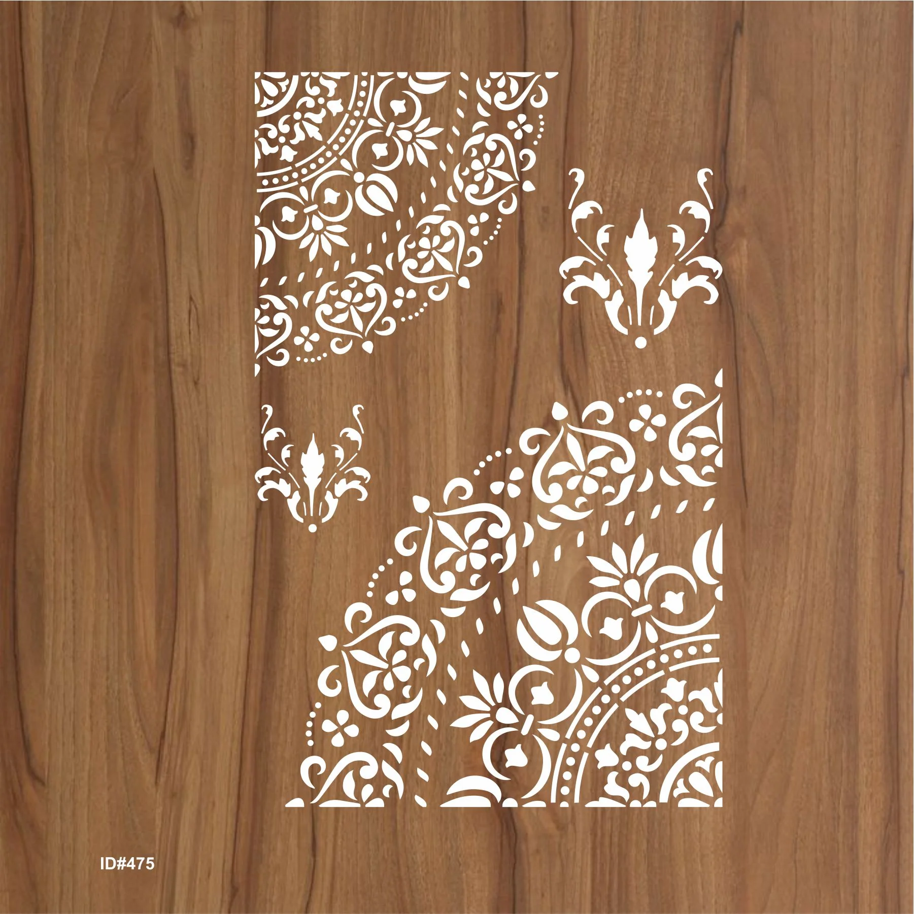 Mandala and Damask Reusable Stencil For Canvas And Wall Painting. ID #475 - Image 2