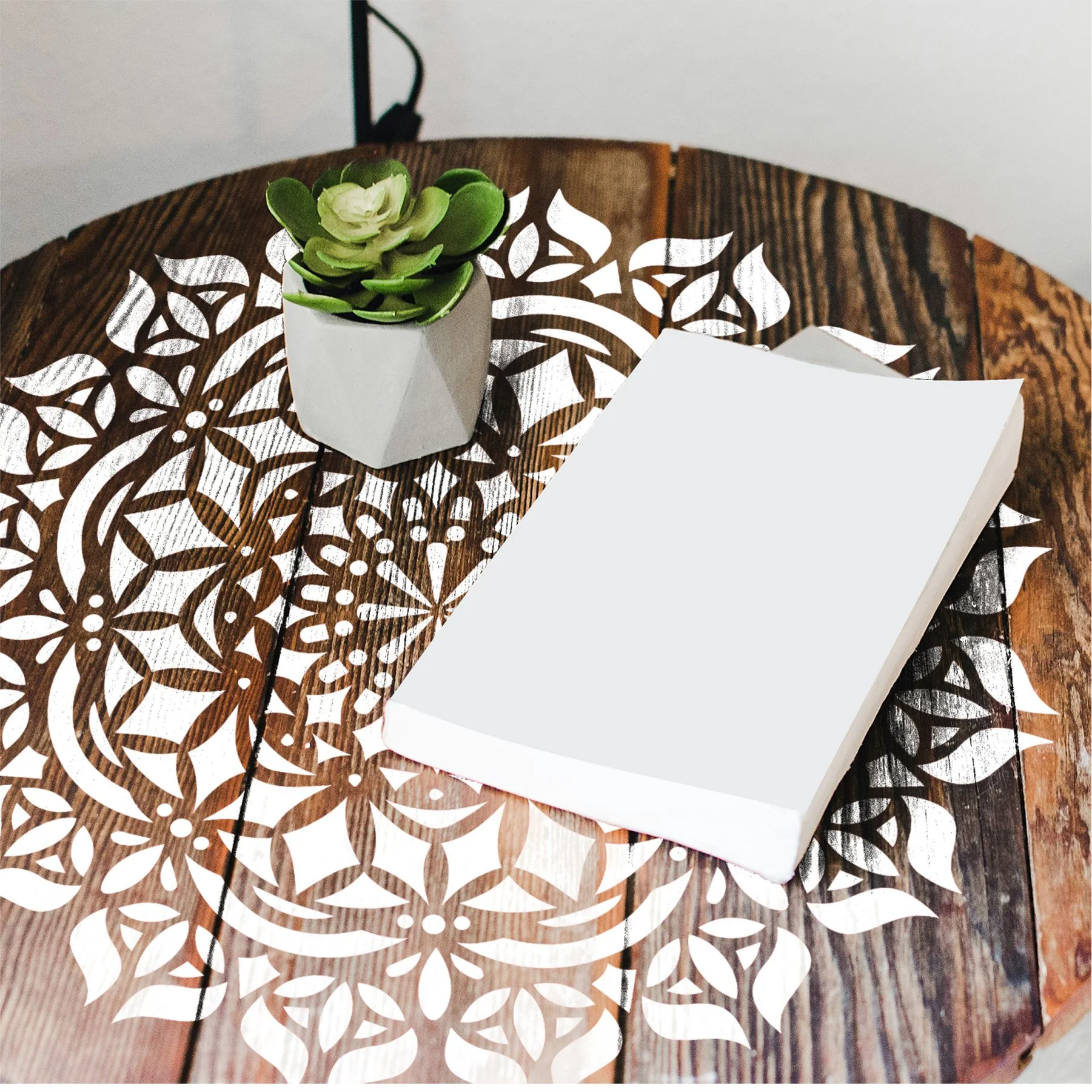 Mandala Art Reusable Stencil for Canvas and wall painting.ID#53 - Image 5