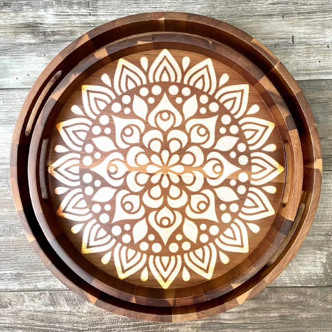 Mandala Design Reusable Stencil for Canvas and wall painting.ID#16 - Image 5