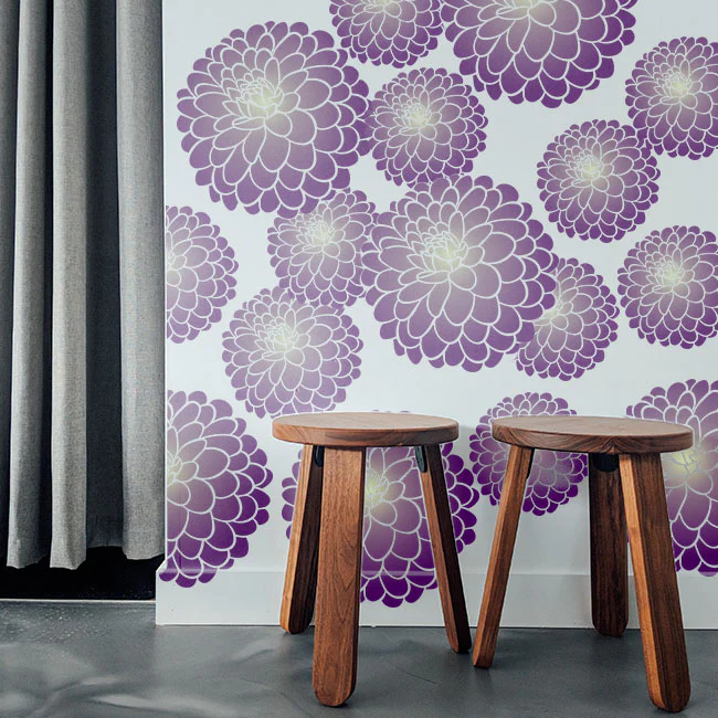 Mandala Flower Reusable Stencil for Canvas and wall painting.ID#73 - Image 4