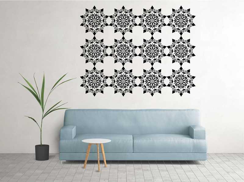 Mandala Flower Reusable Stencil For Canvas And Wall Painting.ID#146 - Image 5