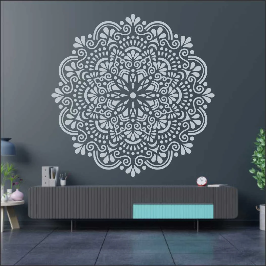 Folk art Mandala Flower Reusable Stencil For Canvas And Wall Painting.ID#322 - Image 7