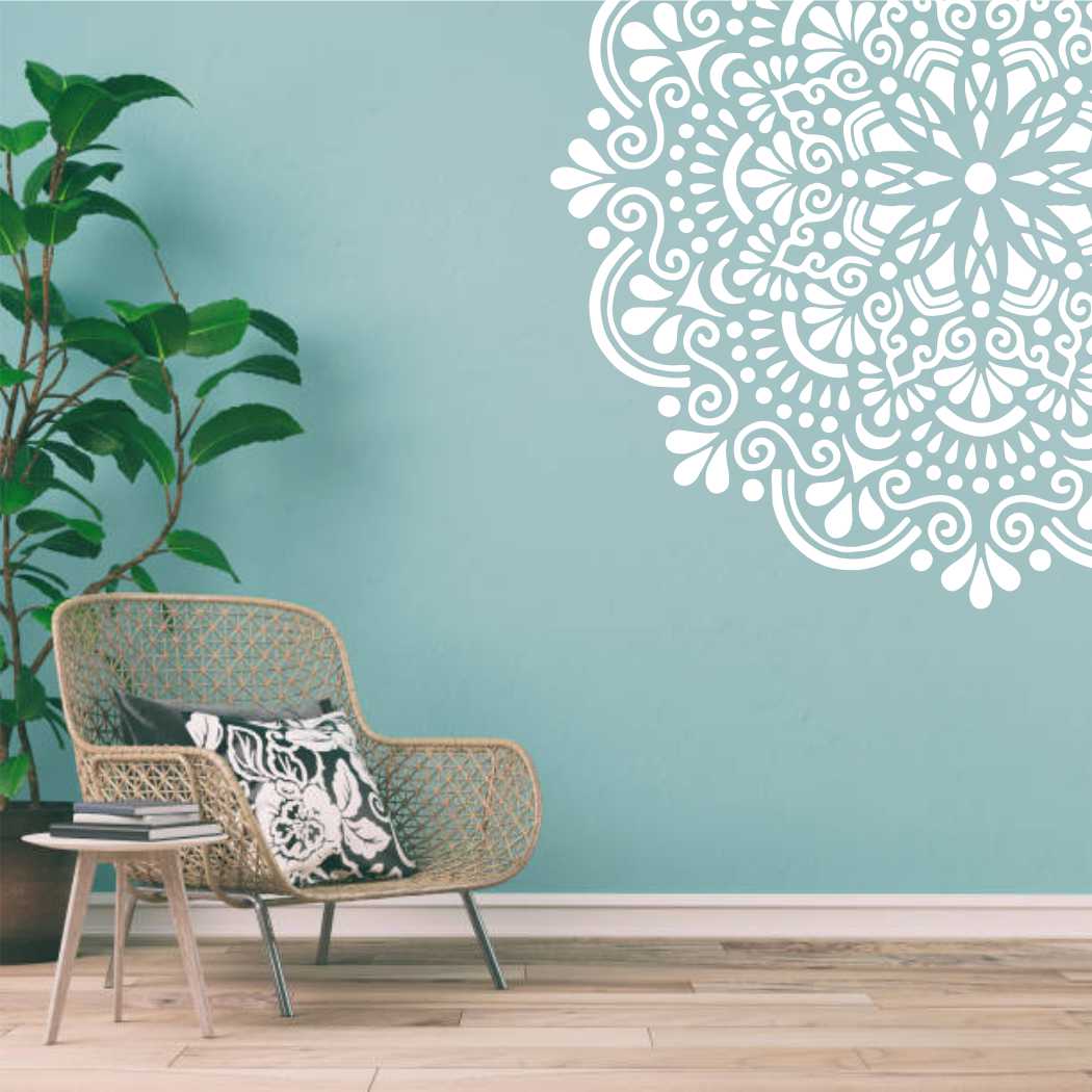 Folk art Mandala Flower Reusable Stencil For Canvas And Wall Painting.ID#322 - Image 8