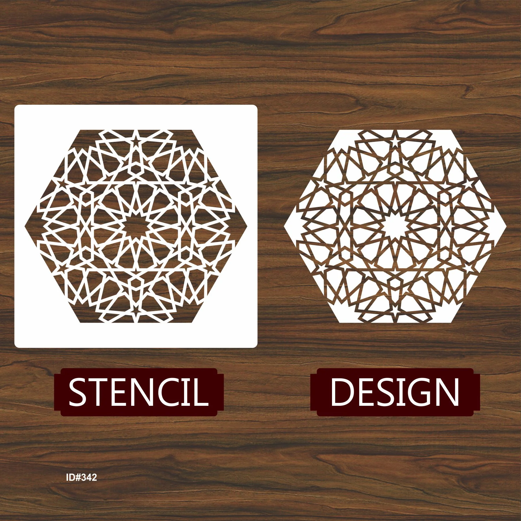 Mandala Geometric Design Stencil Reusable Stencil For Canvas And Wall Painting.ID# 342 - Image 3