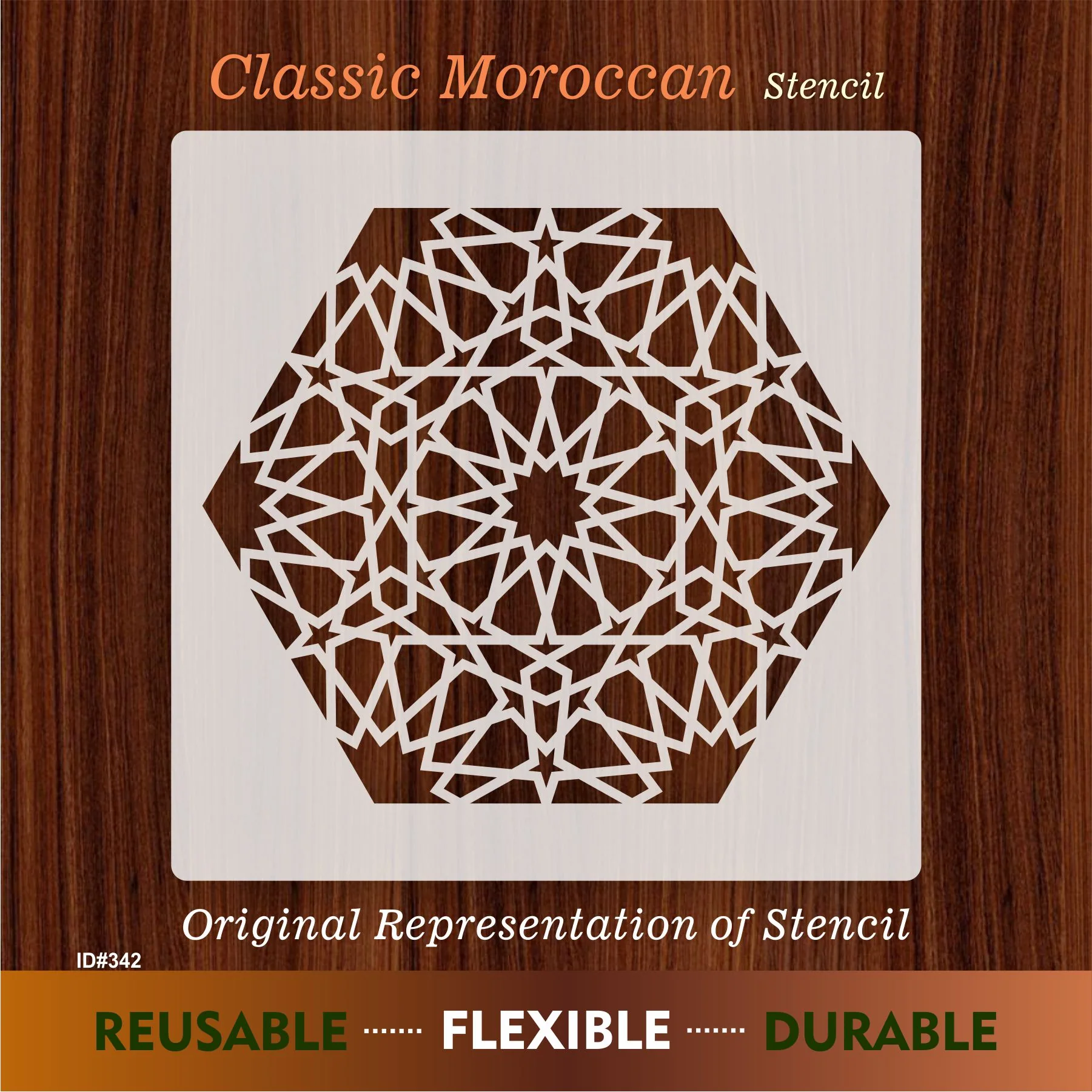 Mandala Geometric Design Stencil Reusable Stencil For Canvas And Wall Painting.ID# 342 - Image 8