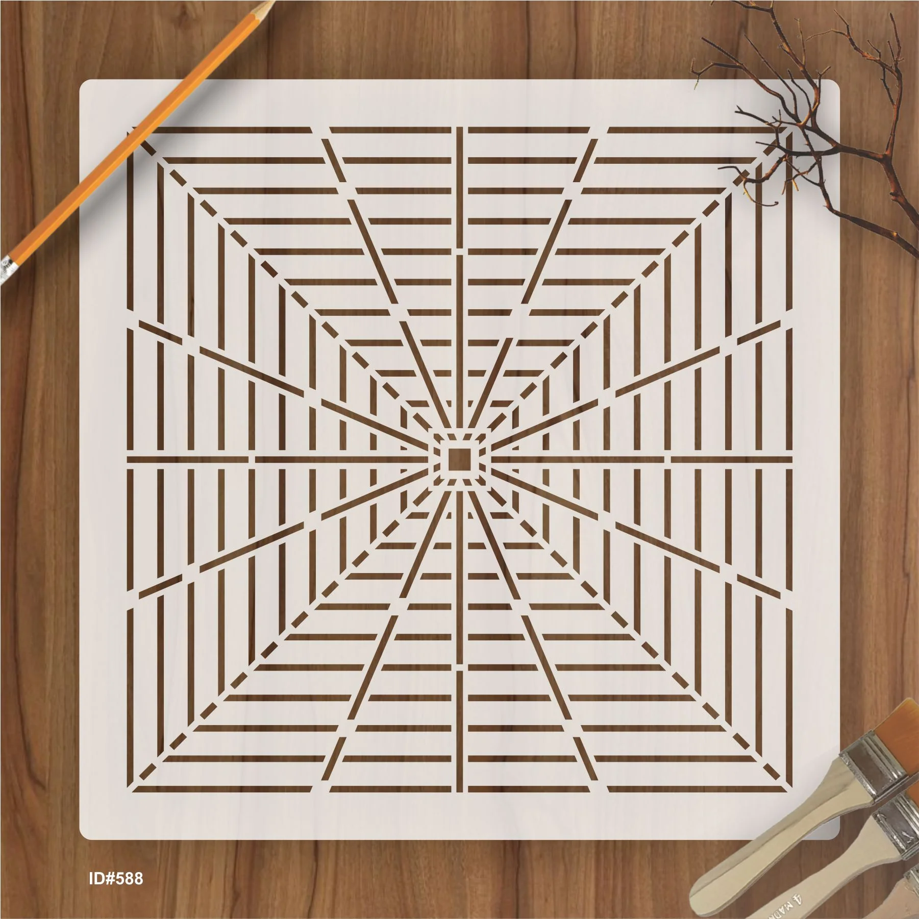 Mandala Guideline Stencil Used for Tools for DIY Craft Furniture Wood Canvas Rocks Fabric Wall Art.ID#588