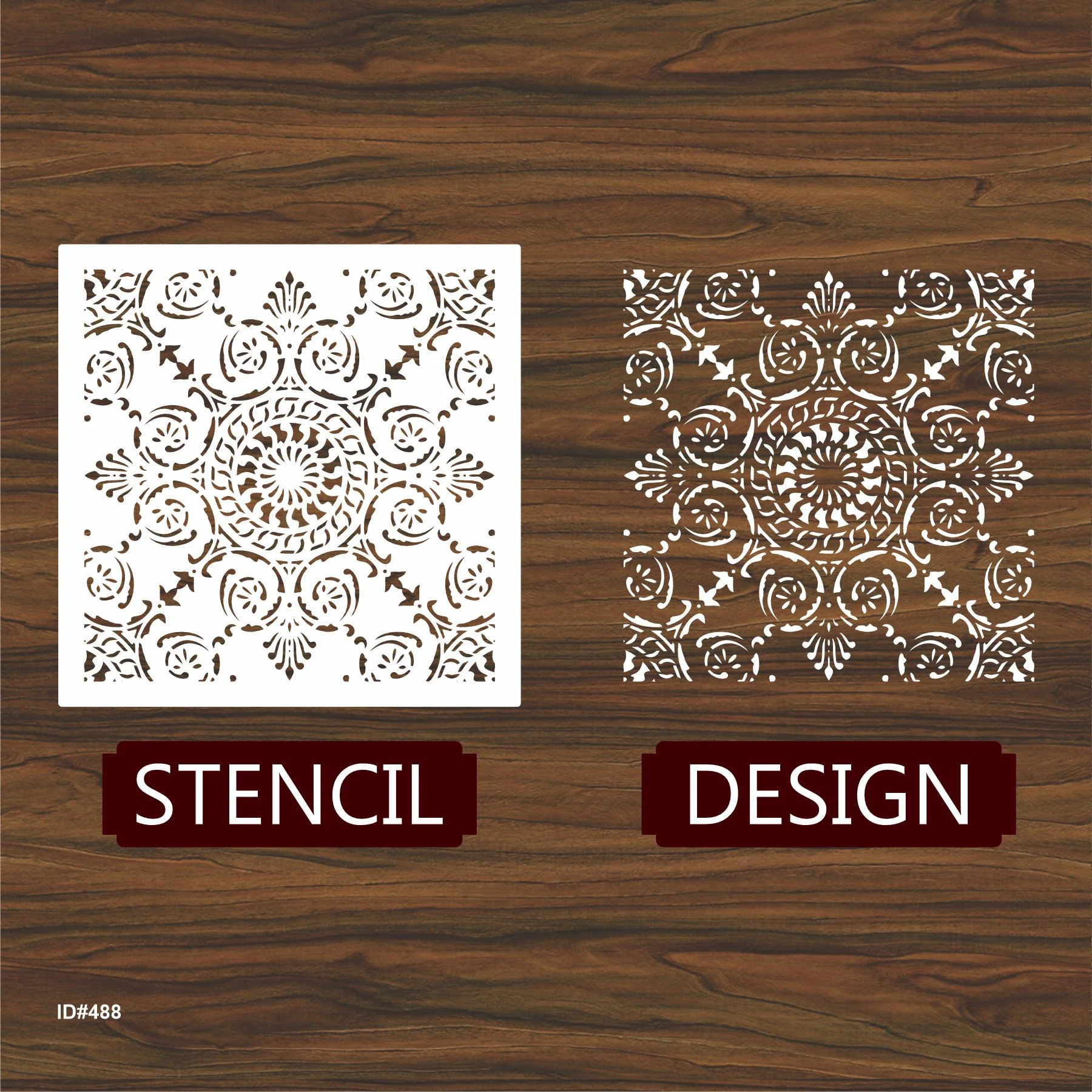 Mandala Mold Stencils Painting Coloring Embossing Scrapbook Album Decorative Template. ID #488 - Image 3