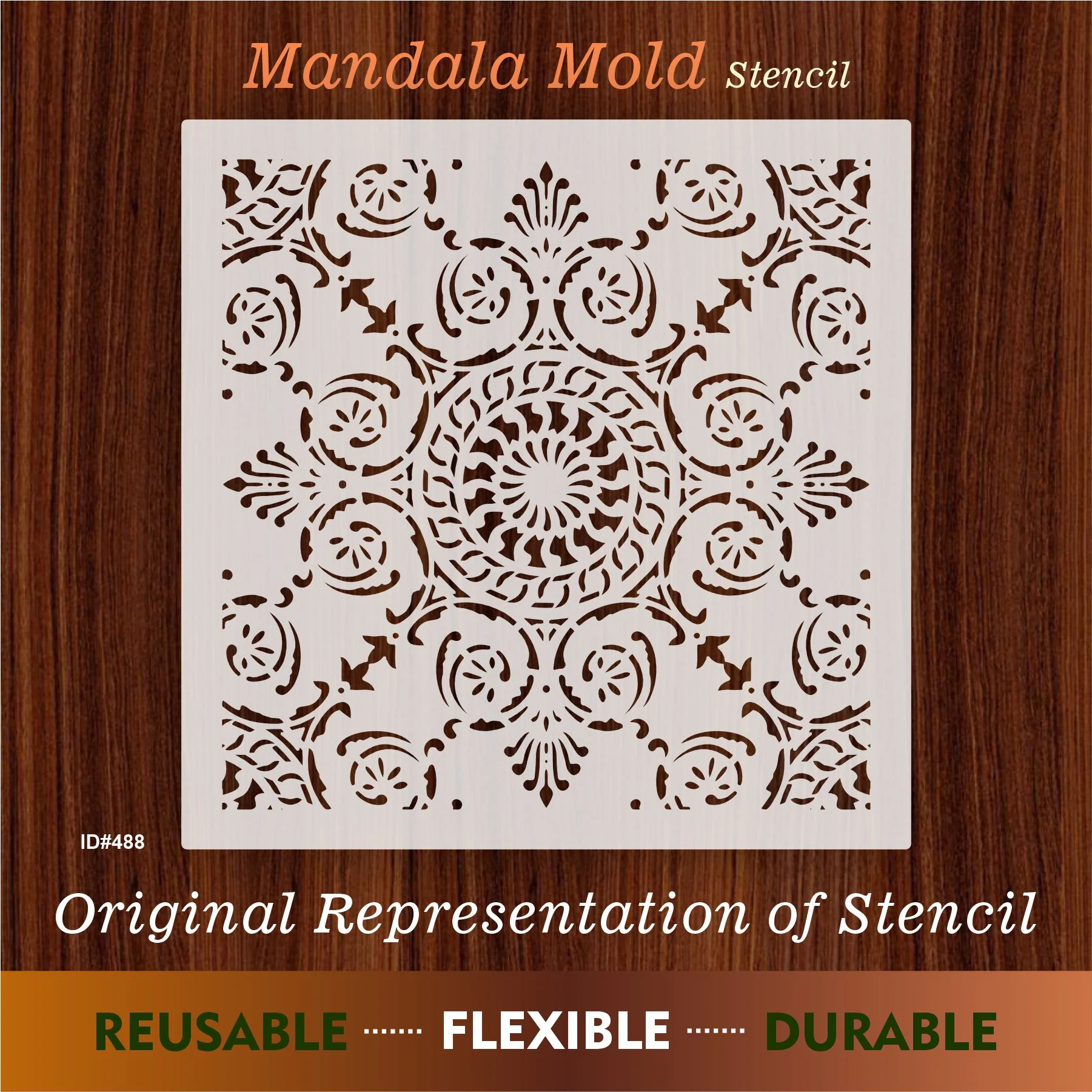 Mandala Mold Stencils Painting Coloring Embossing Scrapbook Album Decorative Template. ID #488 - Image 7