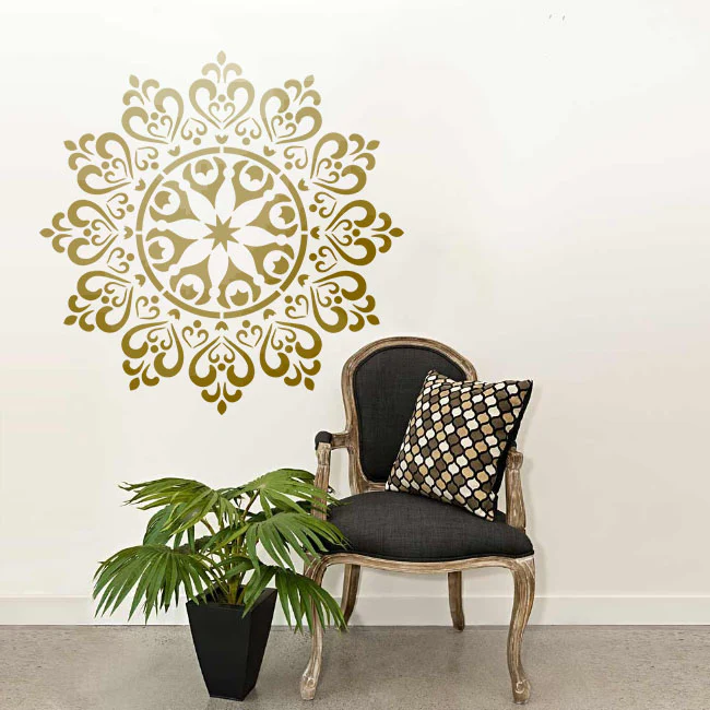 Mandala Pattern Stencil for design painting furniture design thick patterns plaster decorative - Image 5