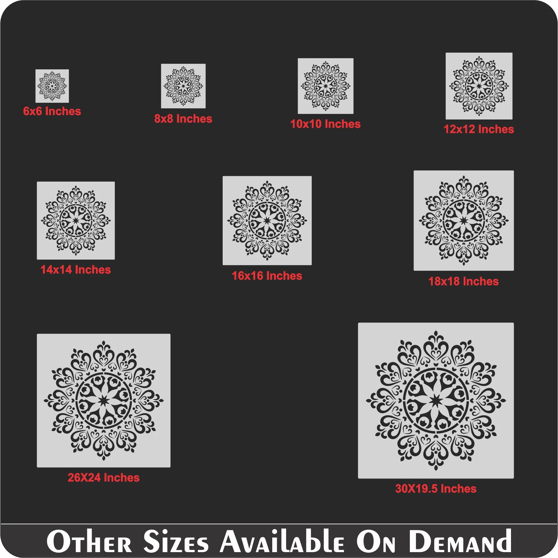 Mandala Pattern Stencil for design painting furniture design thick patterns plaster decorative - Image 7