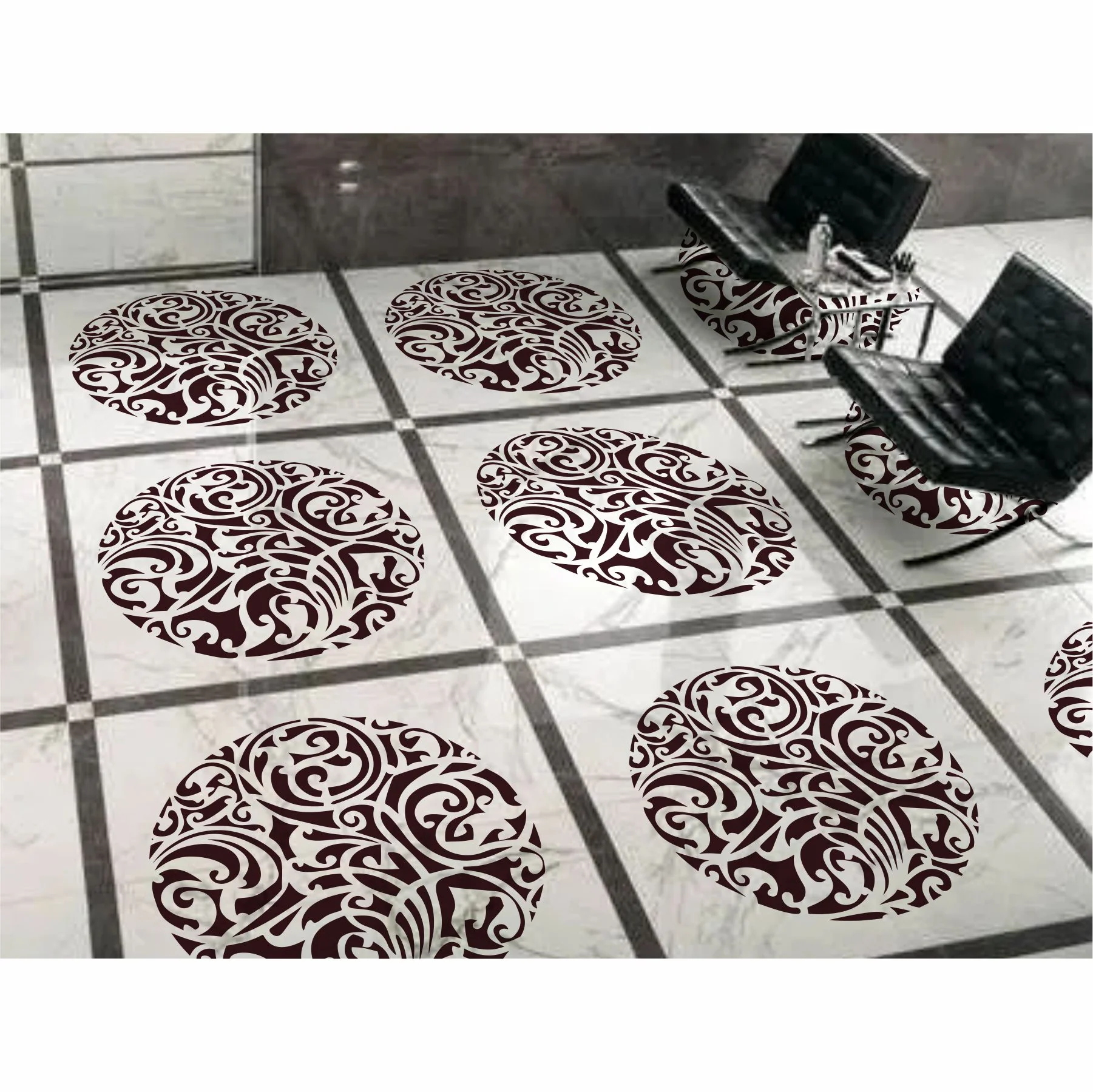 Mandala Pattern Stencil Reusable Stencil For Canvas And Wall Painting.ID# 377 - Image 4